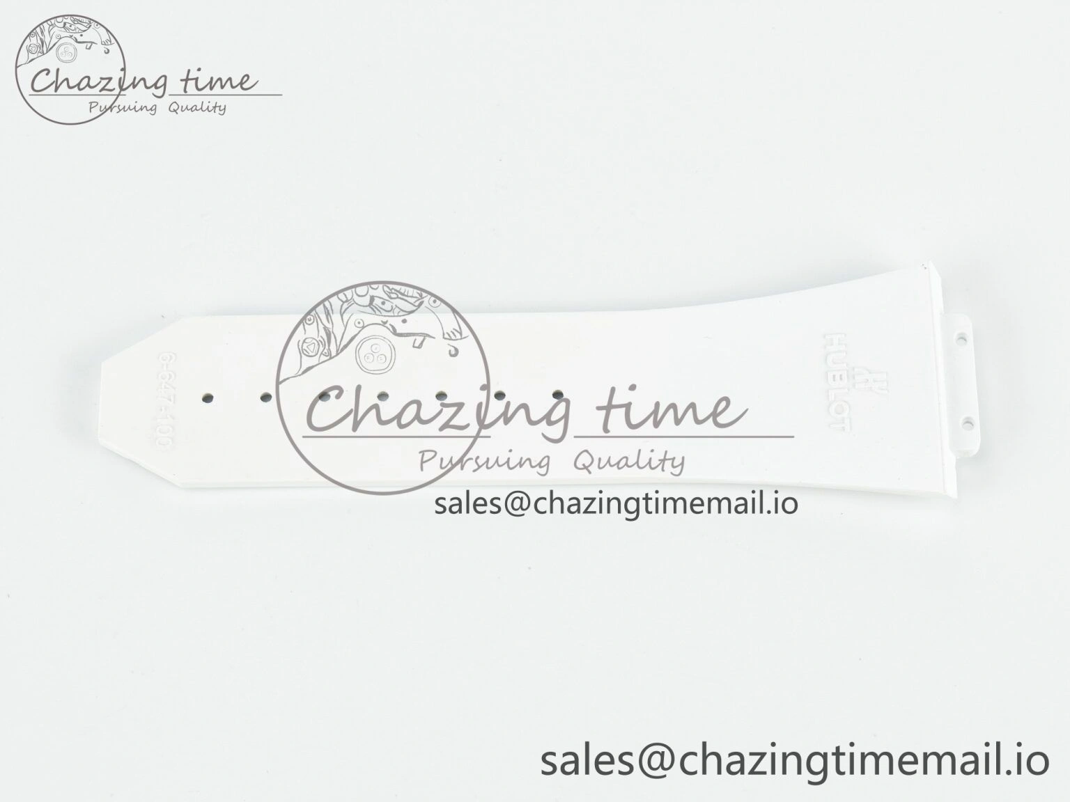 Spirit of Big Bang 42mm Best Edition White Rubber Strap (Fits the Gen size)
