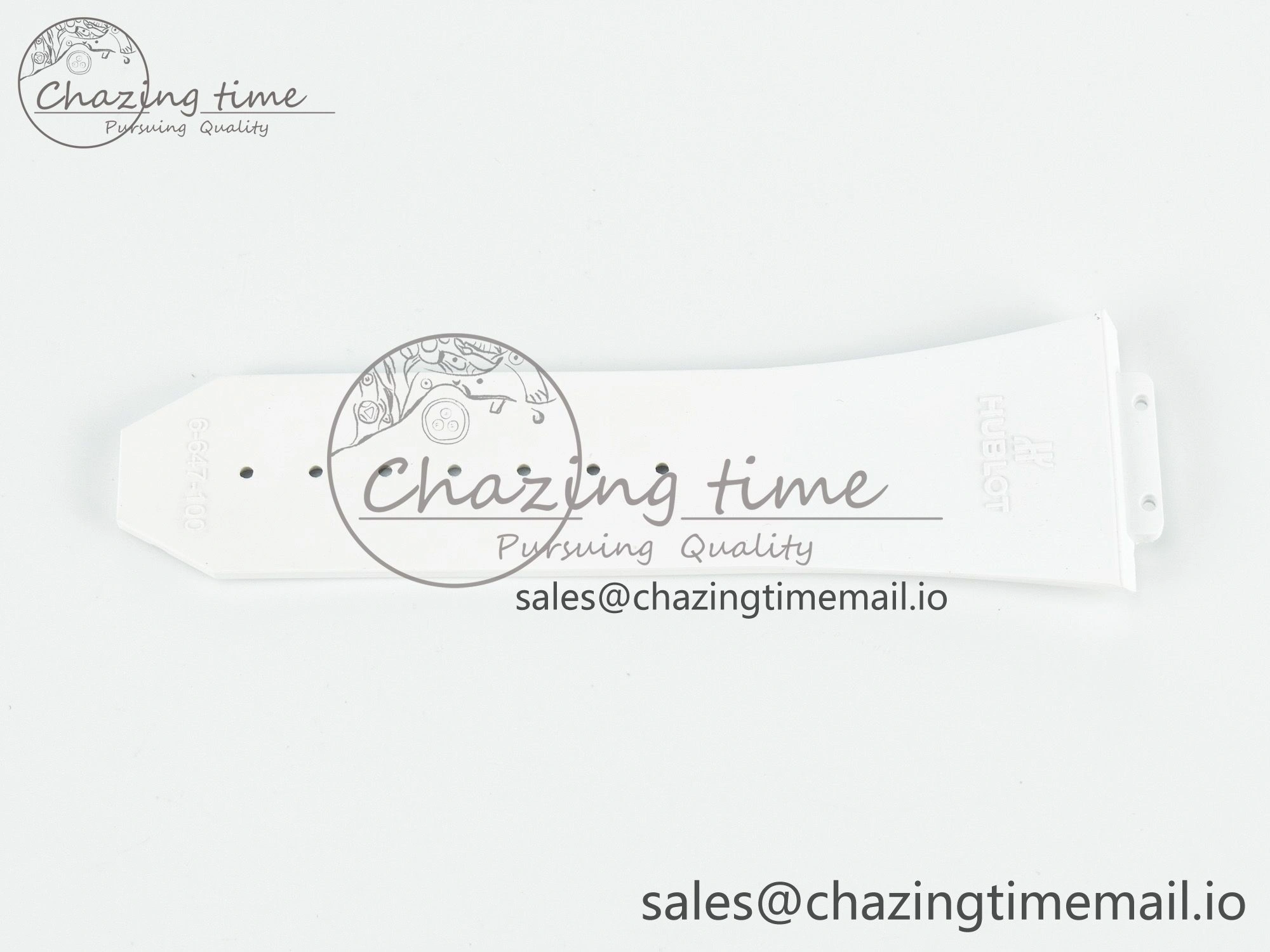 Spirit of Big Bang 42mm Best Edition White Rubber Strap (Fits the Gen size)