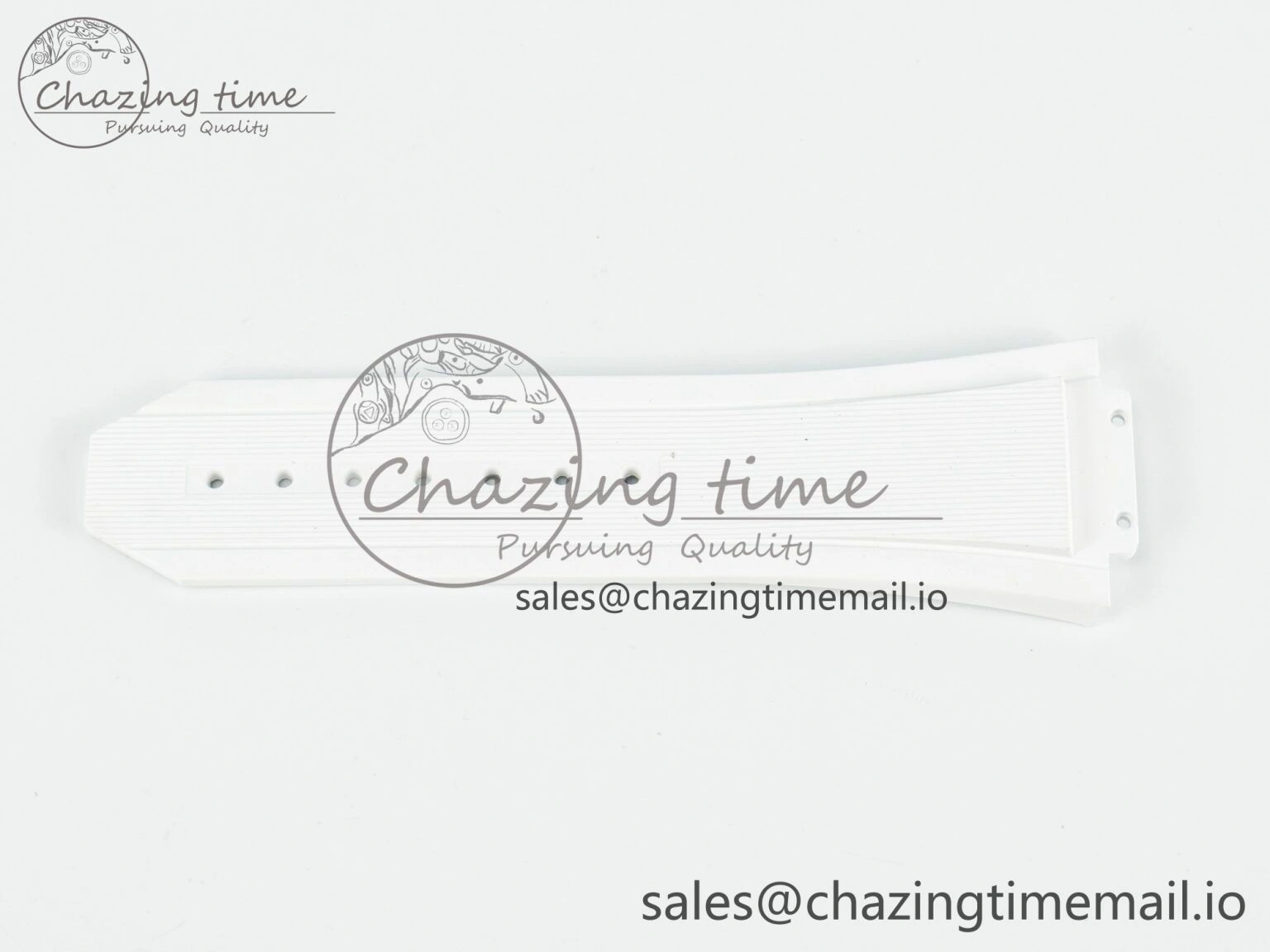Spirit of Big Bang 42mm Best Edition White Rubber Strap (Fits the Gen size)