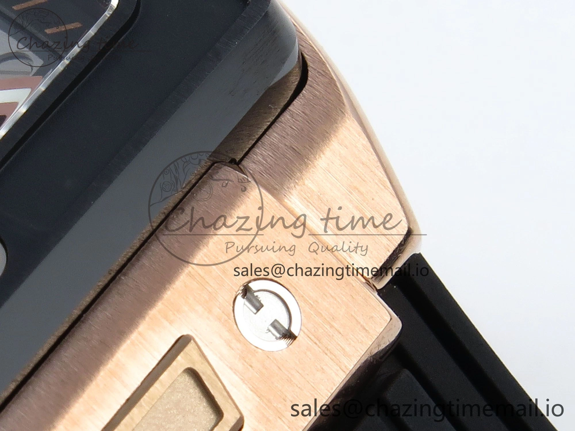 Spirit of Big Bang RG BBF 1:1 Best Edition Black Ceramic Bezel Skeleton Dial on Black Rubber Strap A7750