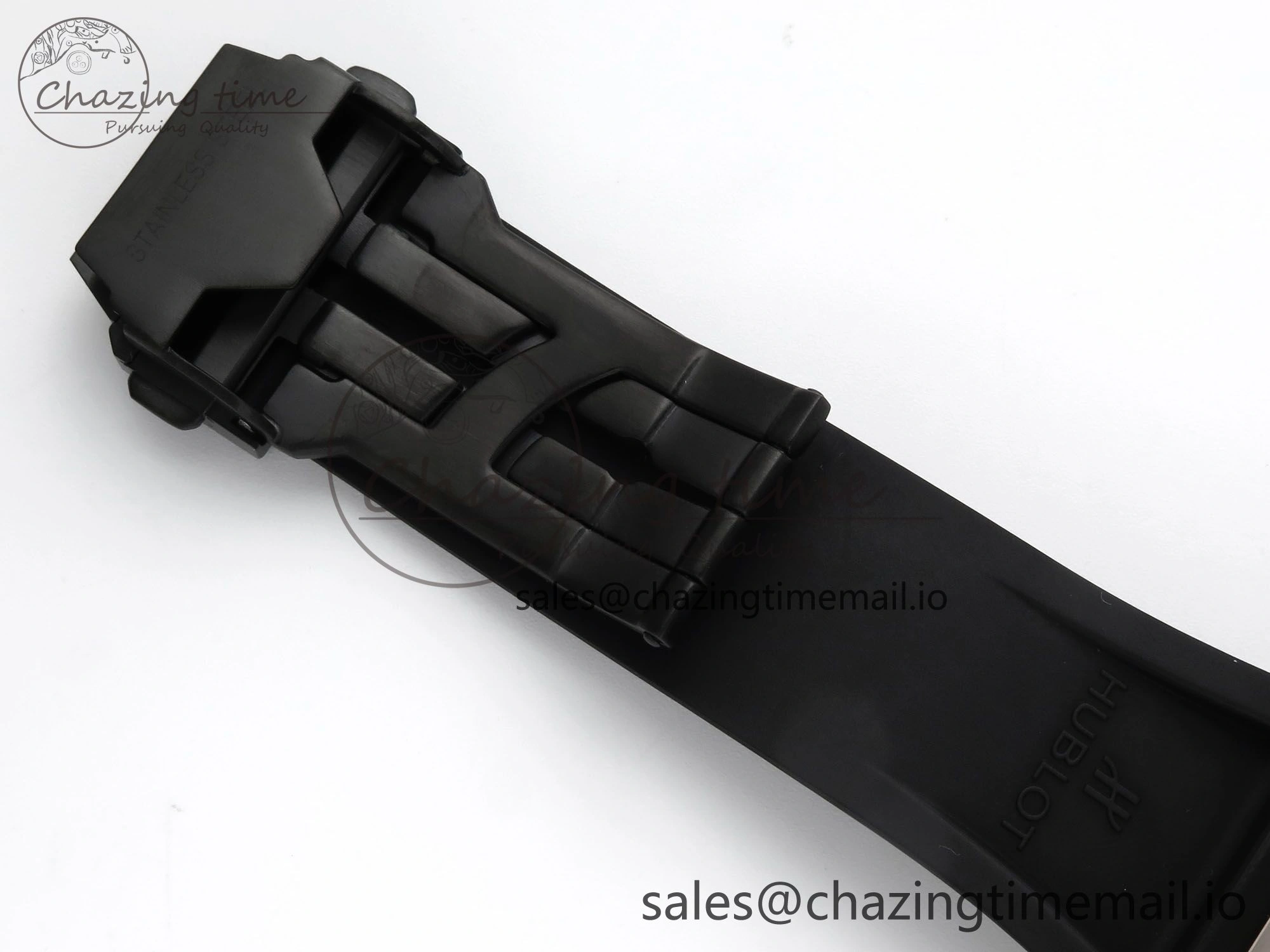 Spirit of Big Bang RG BBF 1:1 Best Edition Black Ceramic Bezel Skeleton Dial on Black Rubber Strap A7750