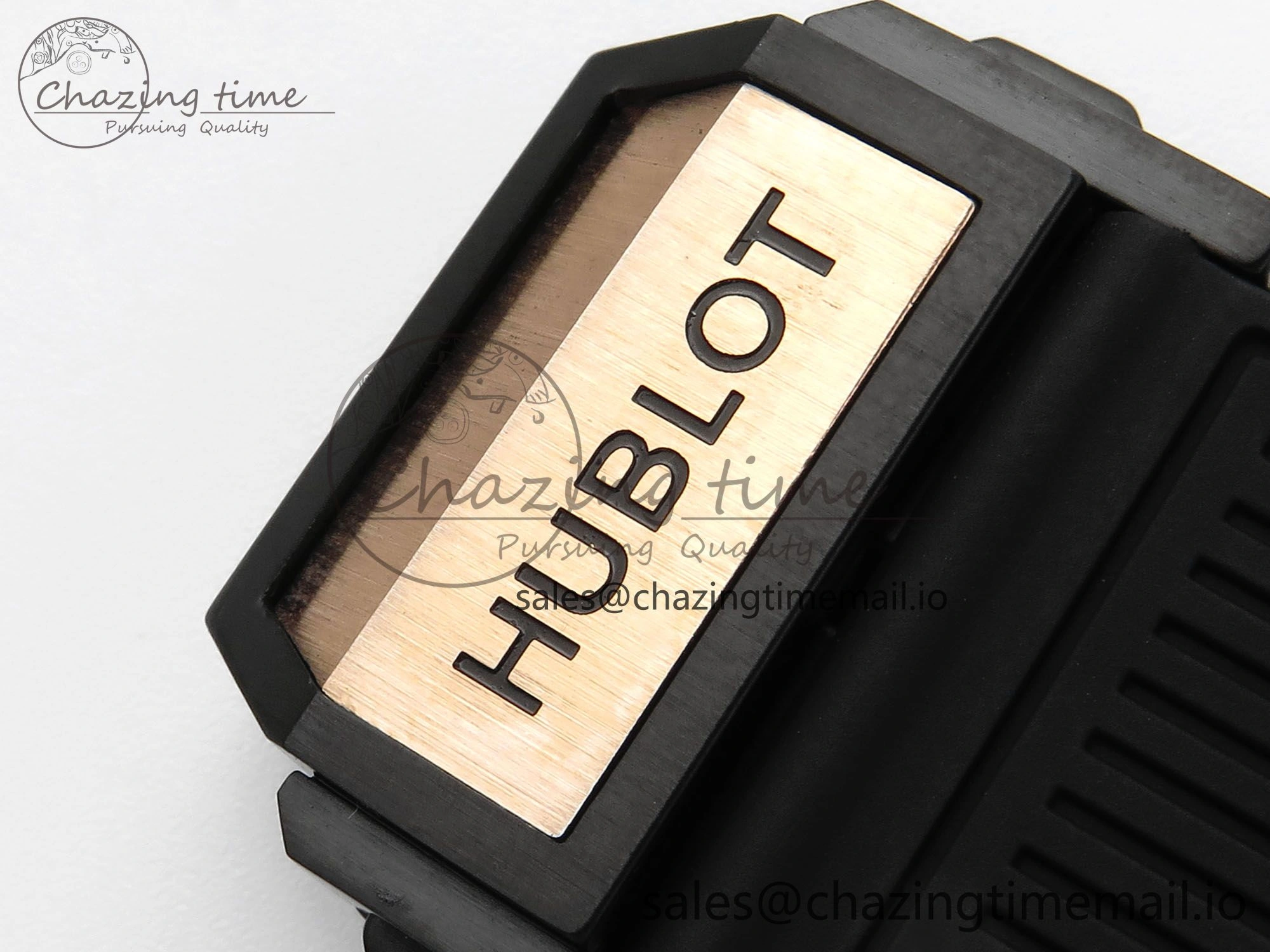 Spirit of Big Bang RG BBF 1:1 Best Edition RG Ceramic Bezel Skeleton Dial on Black Rubber Strap A7750