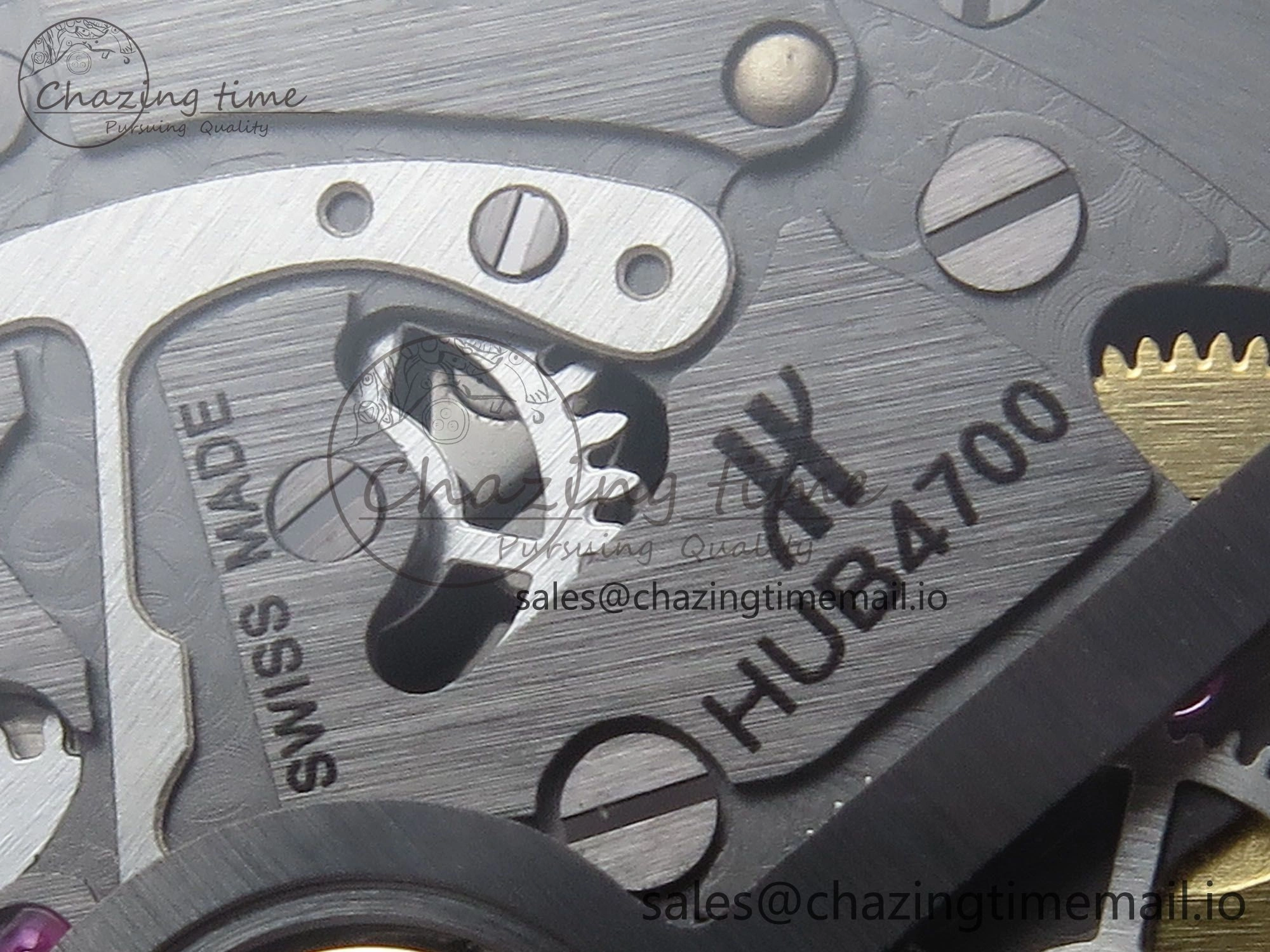 Spirit of Big Bang RG BBF 1:1 Best Edition Skeleton Dial on Blue Rubber Strap A7750