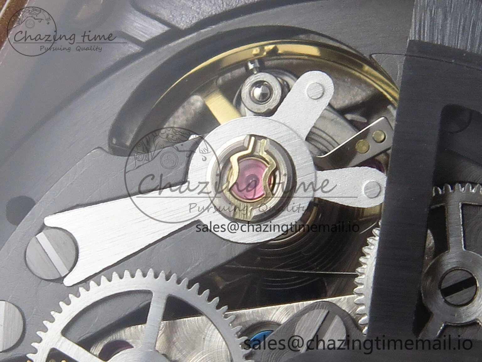 Spirit of Big Bang RG BBF 1:1 Best Edition Skeleton Dial on Blue Rubber Strap A7750