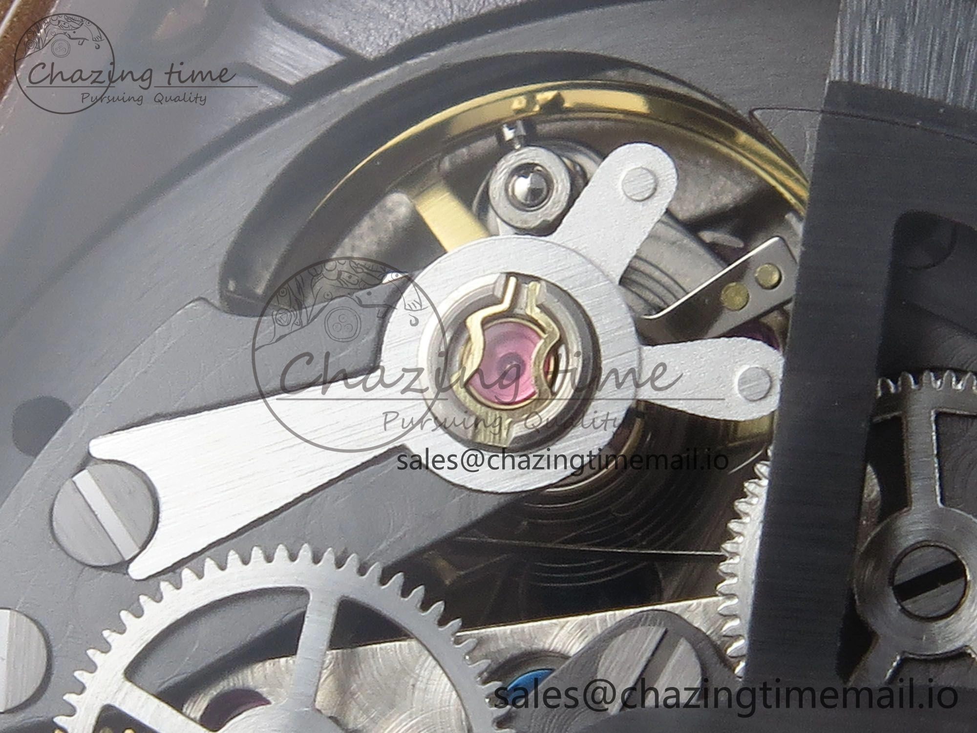 Spirit of Big Bang RG BBF 1:1 Best Edition Skeleton Dial on Blue Rubber Strap A7750
