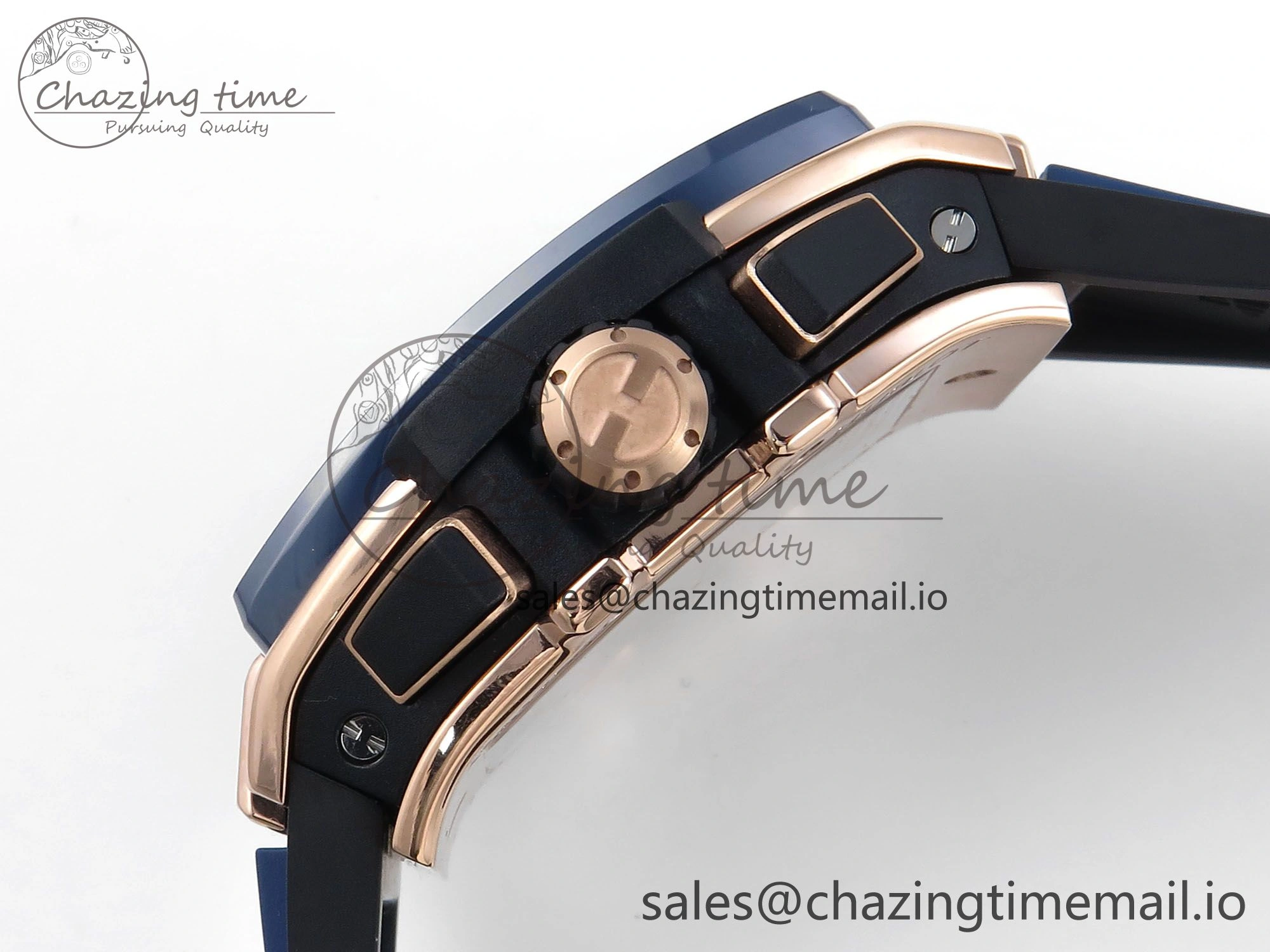 Spirit of Big Bang RG BBF 1:1 Best Edition Skeleton Dial on Blue Rubber Strap A7750