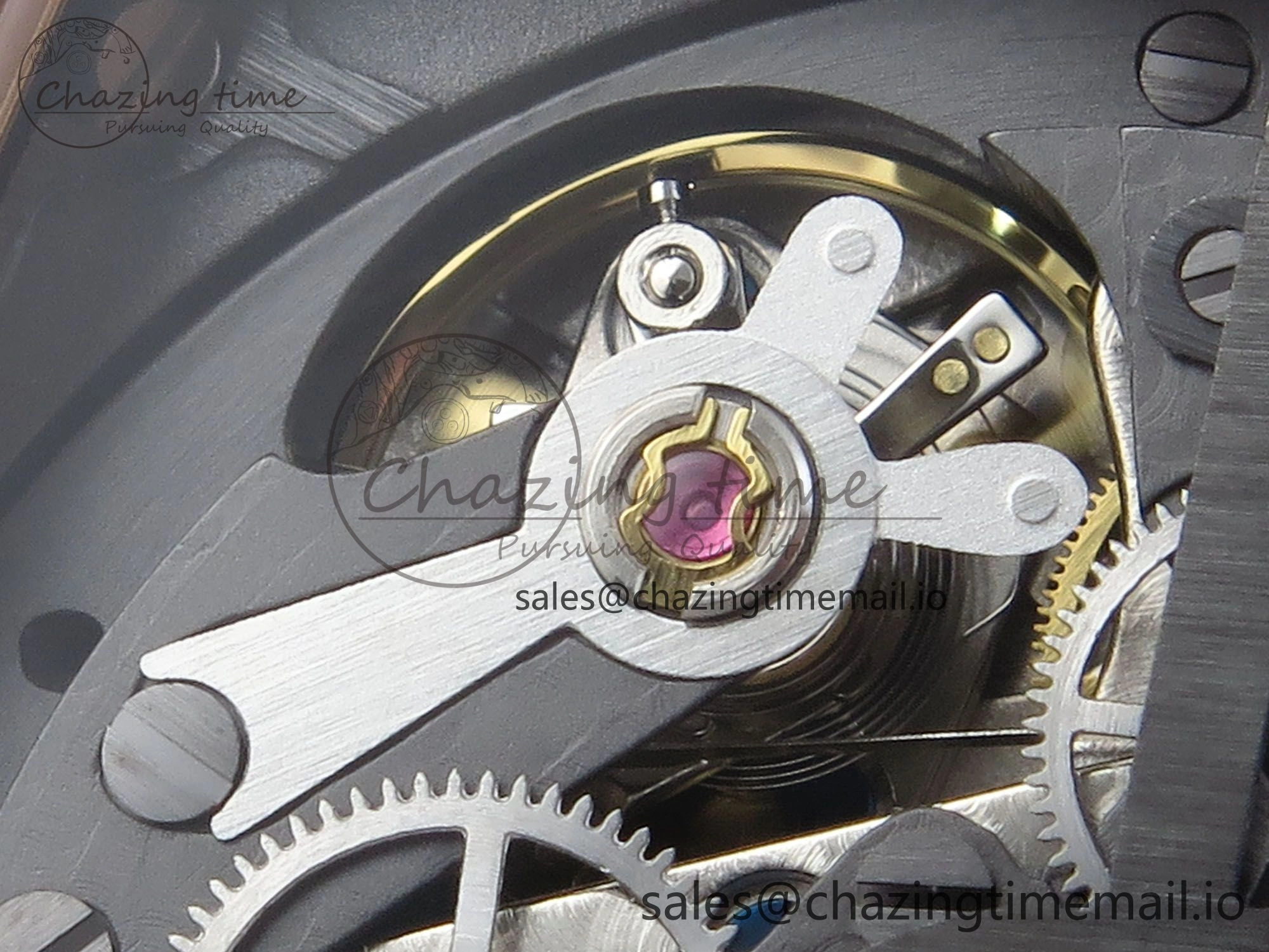 Spirit of Big Bang RG BBF 1:1 Best Edition Skeleton Dial on Blue Rubber Strap A7750