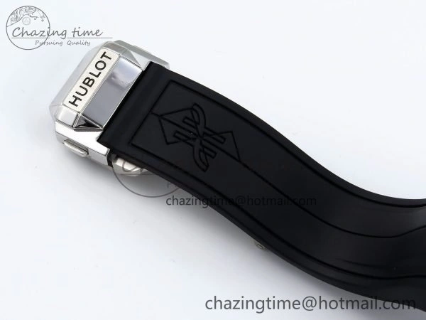 Spirit of Big Bang Sang Bleu SS Full Diamonds BLSF Edition Skeleton Dial on Black Rubber Strap A7750