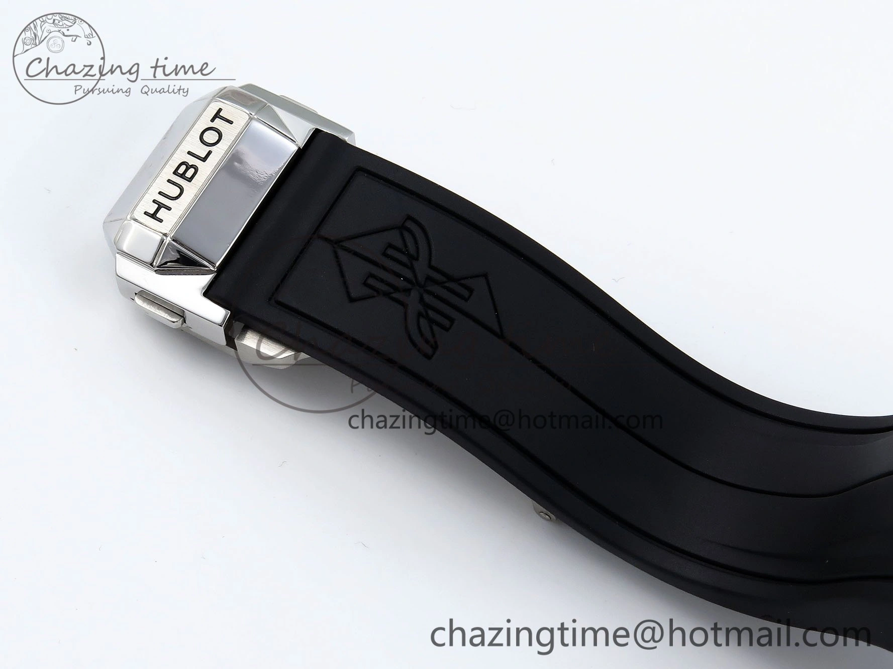 Spirit of Big Bang Sang Bleu SS Full Diamonds BLSF Edition Skeleton Dial on Black Rubber Strap A7750