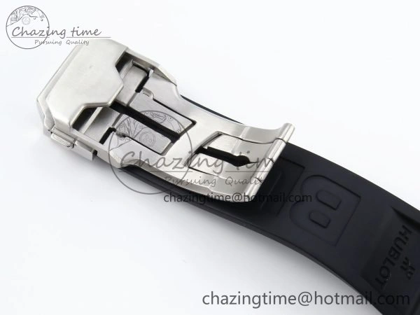 Spirit of Big Bang Sang Bleu SS Full Diamonds BLSF Edition Skeleton Dial on Black Rubber Strap A7750