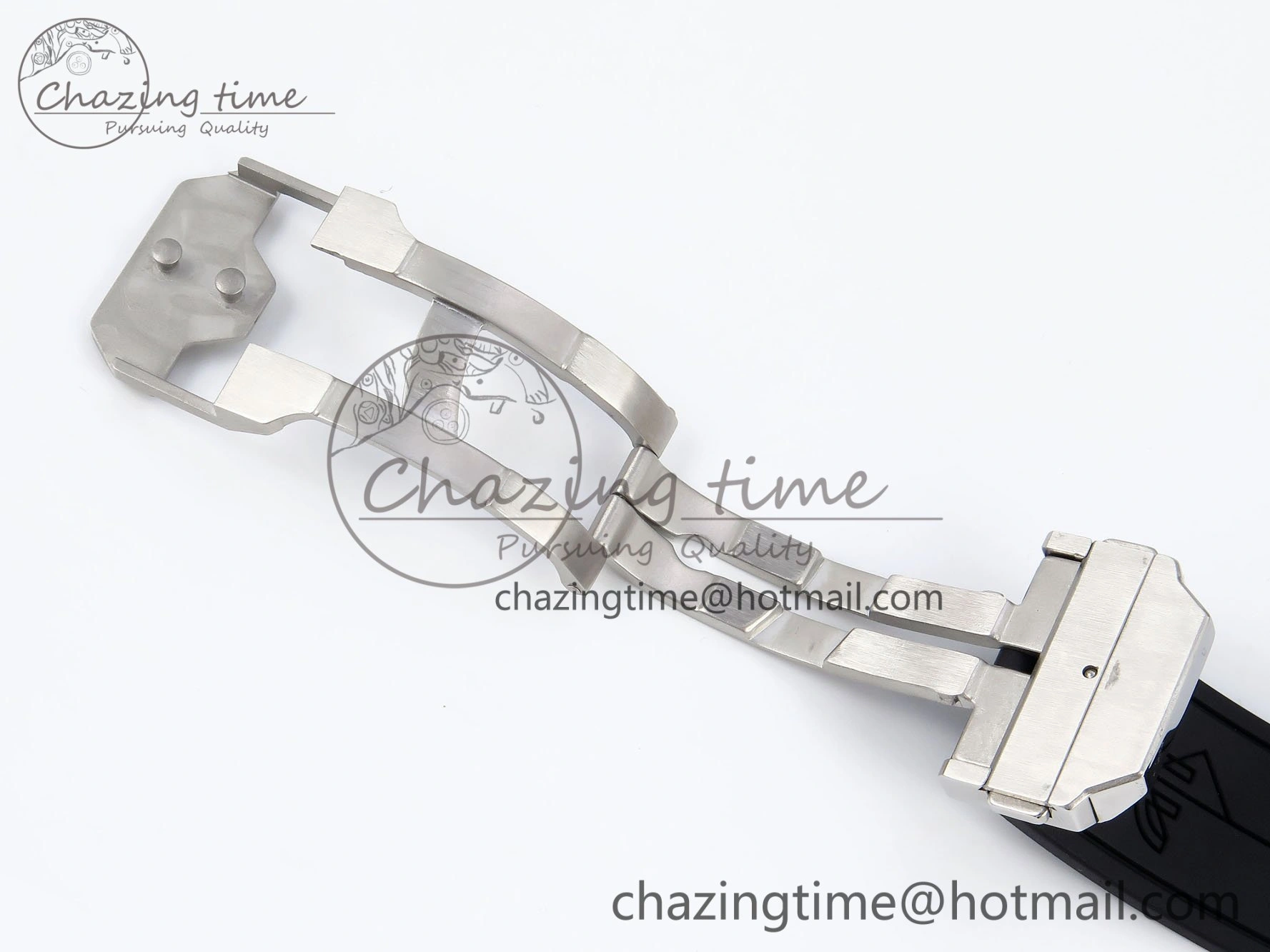 Spirit of Big Bang Sang Bleu SS Full Diamonds BLSF Edition Skeleton Dial on Black Rubber Strap A7750