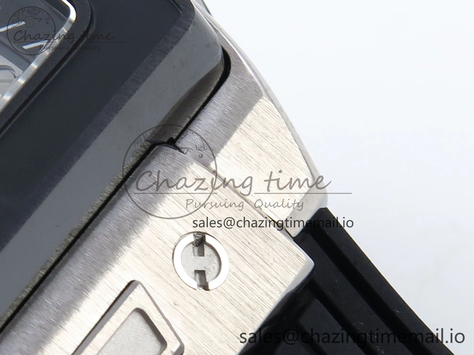 Spirit of Big Bang Titanium BBF 1:1 Best Edition Black Ceramic Bezel Skeleton Dial on Black Rubber Strap A7750