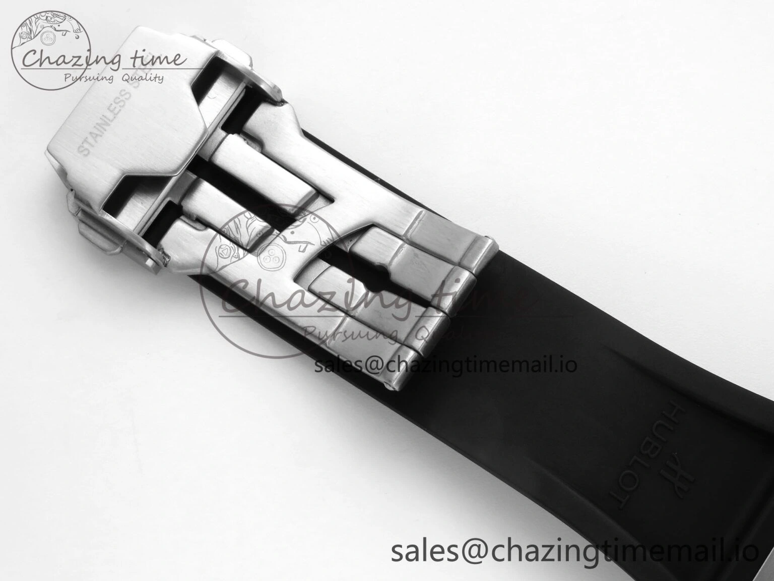 Spirit of Big Bang Titanium BBF 1:1 Best Edition Black Ceramic Bezel Skeleton Dial on Black Rubber Strap A7750