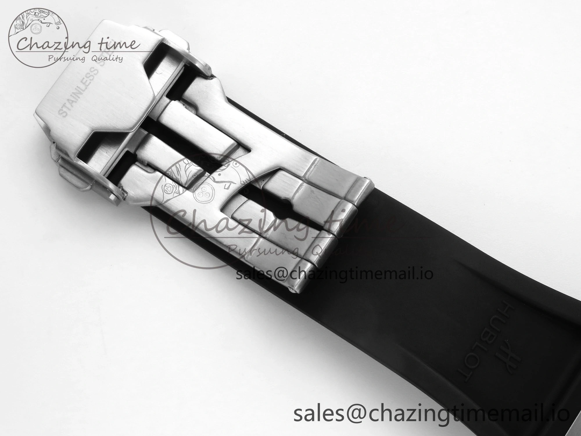 Spirit of Big Bang Titanium BBF 1:1 Best Edition Black Ceramic Bezel Skeleton Dial on Black Rubber Strap A7750