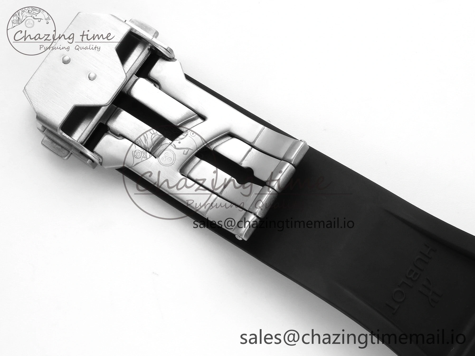 Spirit of Big Bang Titanium BBF 1:1 Best Edition Blue Ceramic Bezel Skeleton Dial on Blue Rubber Strap A7750