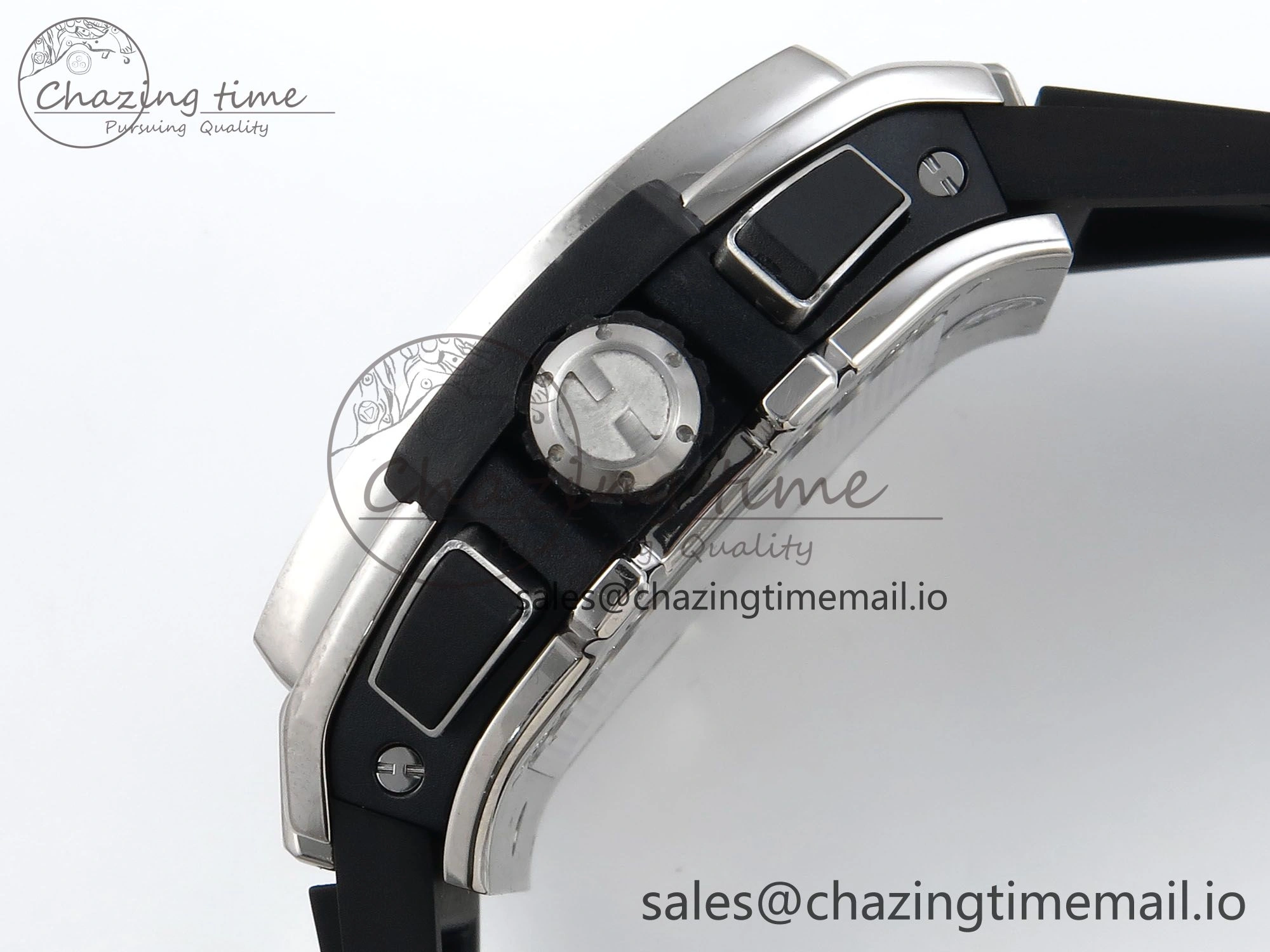 Spirit of Big Bang Titanium BBF 1:1 Best Edition Skeleton Dial on Black Rubber Strap A7750