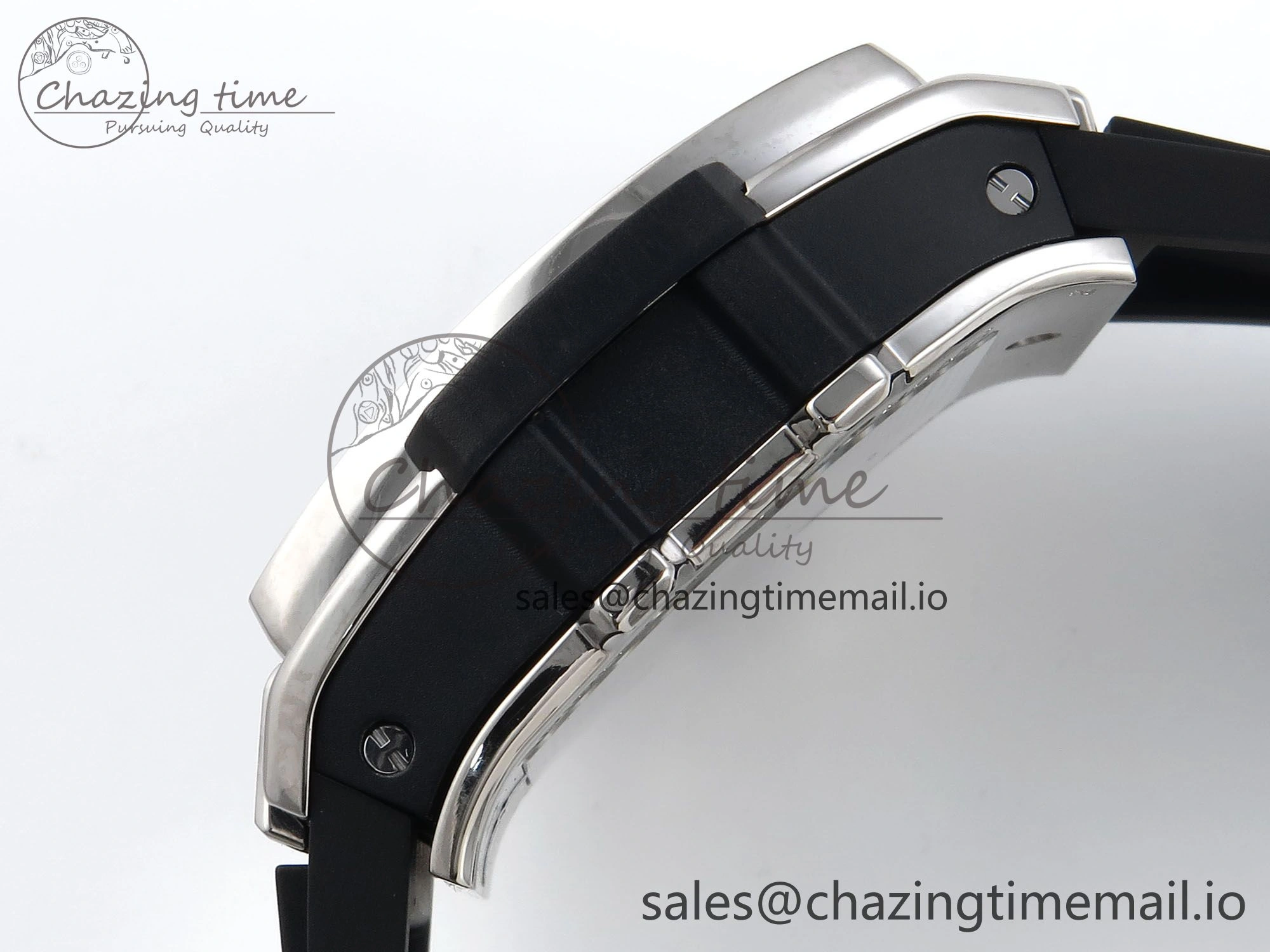 Spirit of Big Bang Titanium BBF 1:1 Best Edition Skeleton Dial on Black Rubber Strap A7750