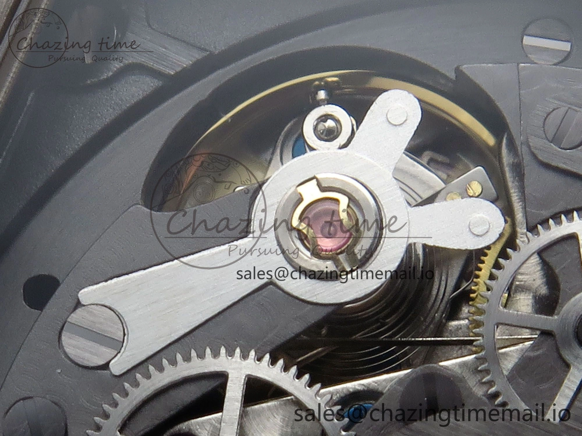 Spirit of Big Bang Titanium BBF 1:1 Best Edition Skeleton Dial on Black Rubber Strap A7750