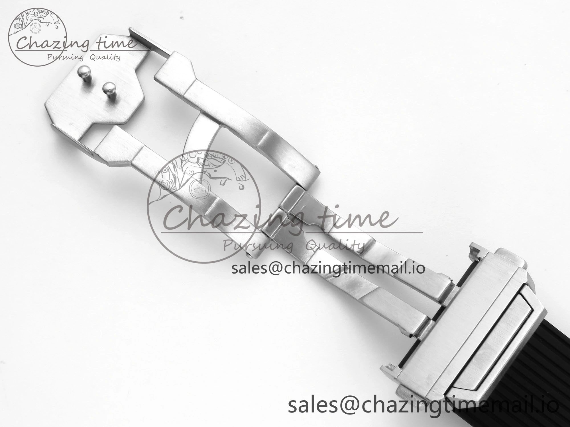 Spirit of Big Bang Titanium BBF 1:1 Best Edition Skeleton Dial on Black Rubber Strap A7750
