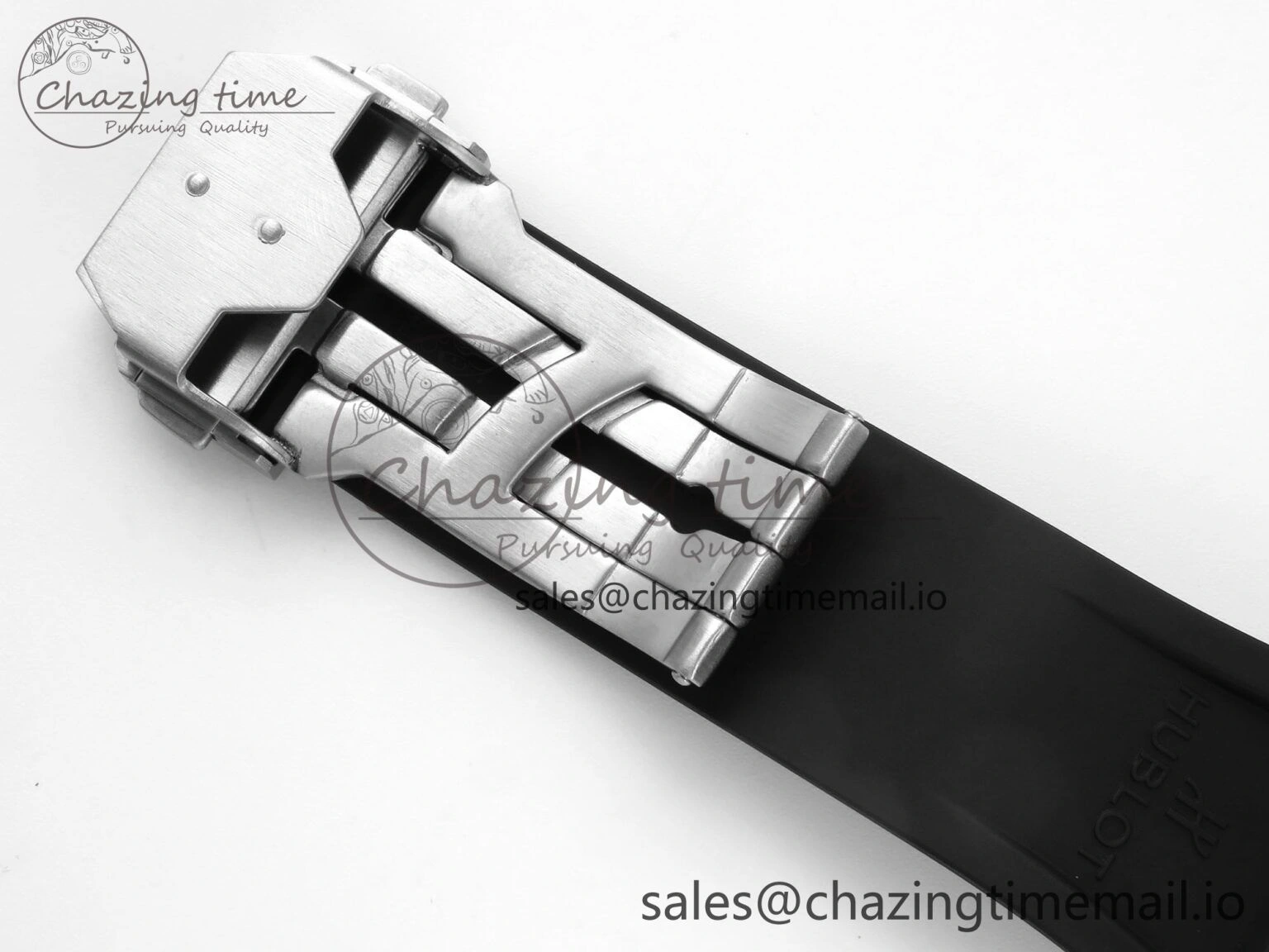 Spirit of Big Bang Titanium BBF 1:1 Best Edition Skeleton Dial on Blue Rubber Strap A7750