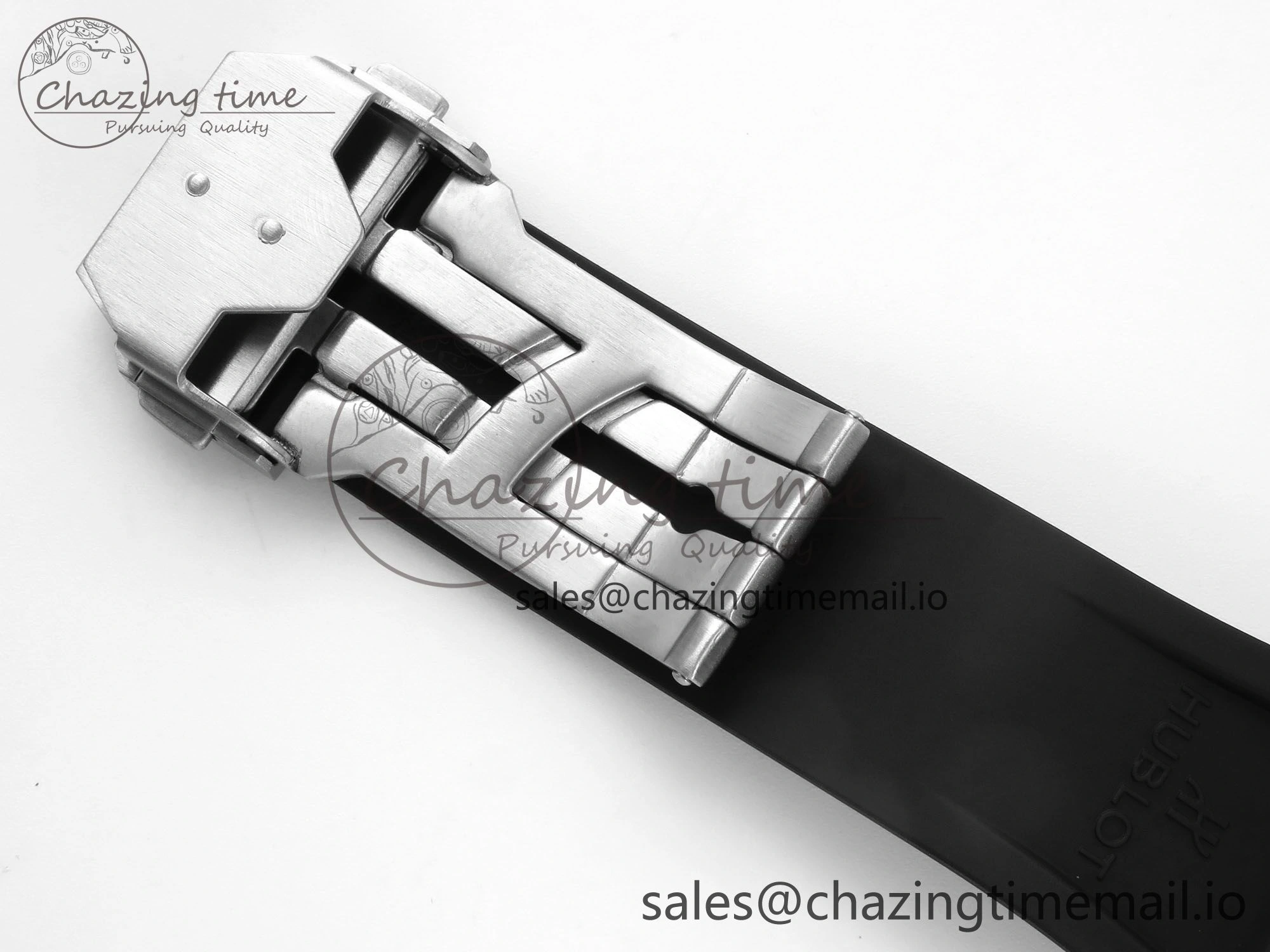 Spirit of Big Bang Titanium BBF 1:1 Best Edition Skeleton Dial on Blue Rubber Strap A7750