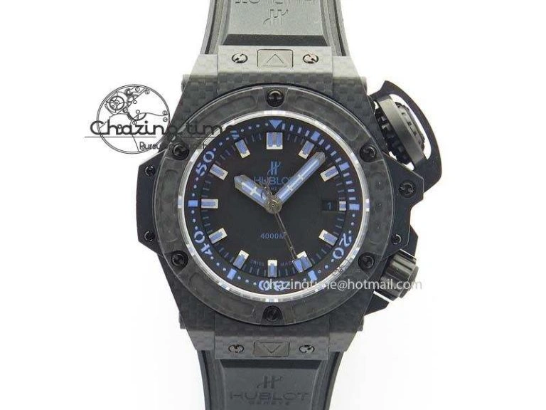 Spirit of Big Bang Titanium BBF 1:1 Best Edition Skeleton Dial on Blue Rubber Strap A7750