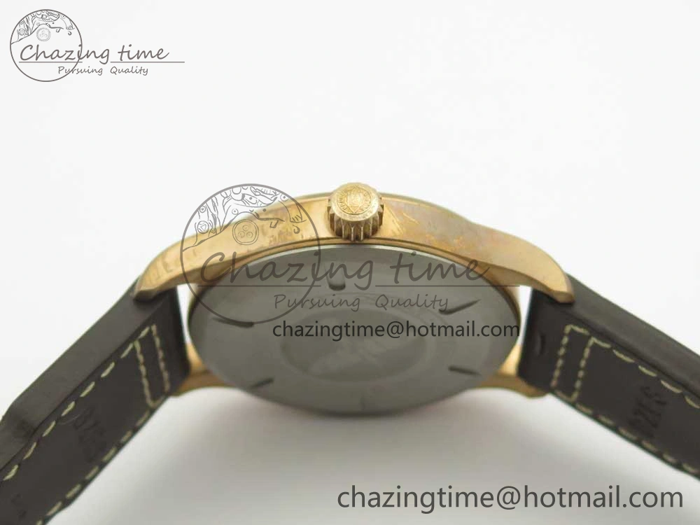 Spitfire Automatic Bronze IW326802 XF 1:1 Best Edition Green Dial on Brown Leather Strap A2824