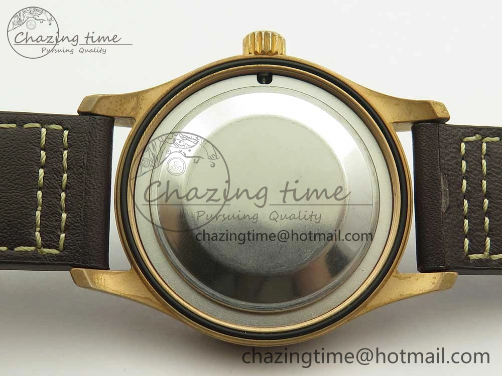 Spitfire Automatic Bronze IW326802 XF 1:1 Best Edition Green Dial on Brown Leather Strap A2824