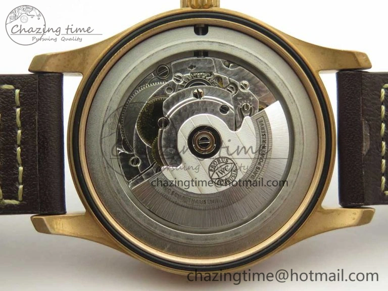 Spitfire Automatic Bronze IW326802 XF 1:1 Best Edition Green Dial on Brown Leather Strap A2824