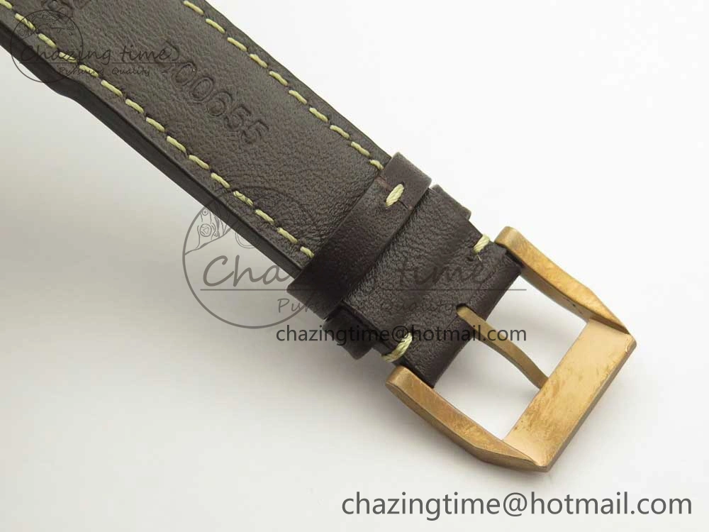 Spitfire Automatic Bronze IW326802 XF 1:1 Best Edition Green Dial on Brown Leather Strap A2824