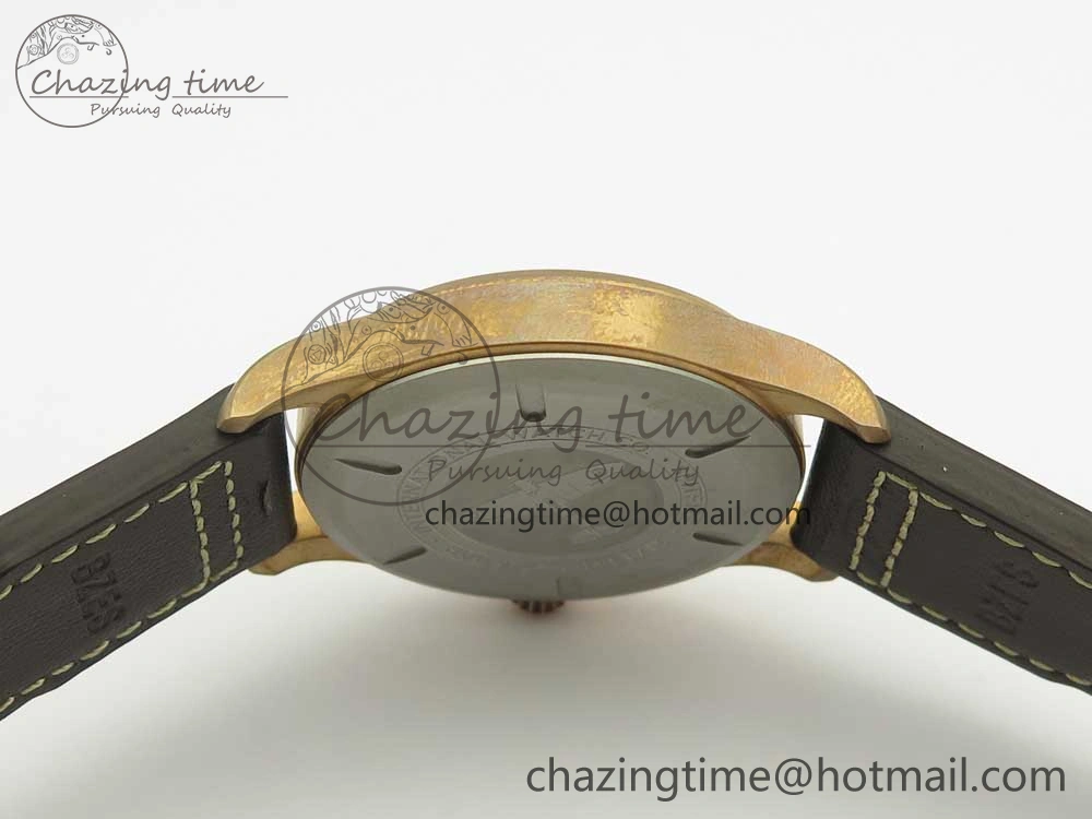 Spitfire Automatic Bronze IW326802 XF 1:1 Best Edition Green Dial on Brown Leather Strap A2824