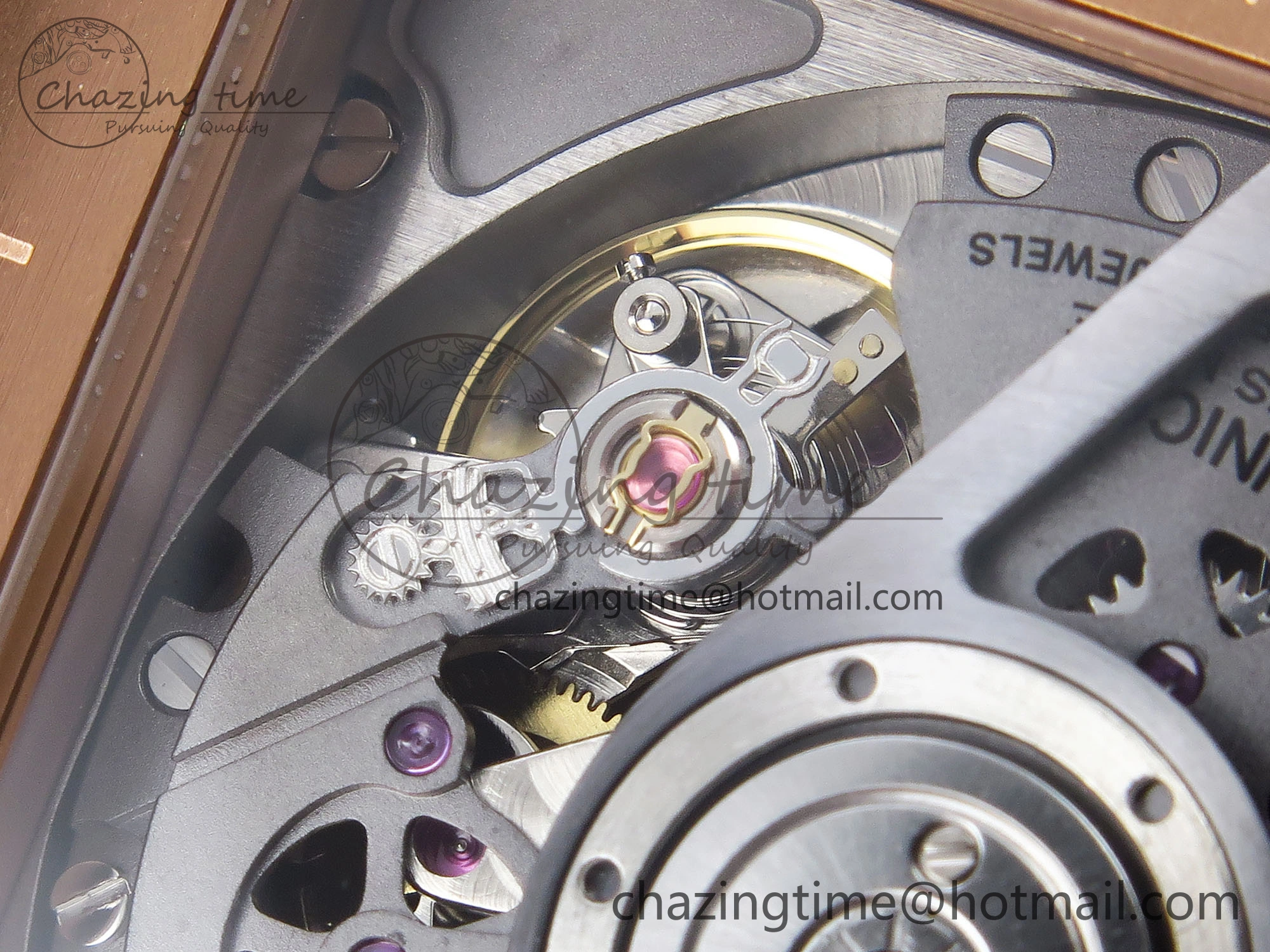 Square Bang Unico 42mm RG BBF 1:1 Best Edition Skeleton Dial Ceramic Bezel on Black Rubber Strap A1280