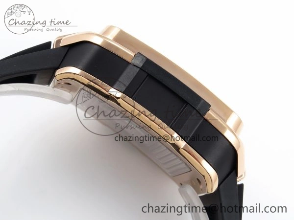 Square Bang Unico 42mm RG BBF 1:1 Best Edition Skeleton Dial on Black Rubber Strap A1280