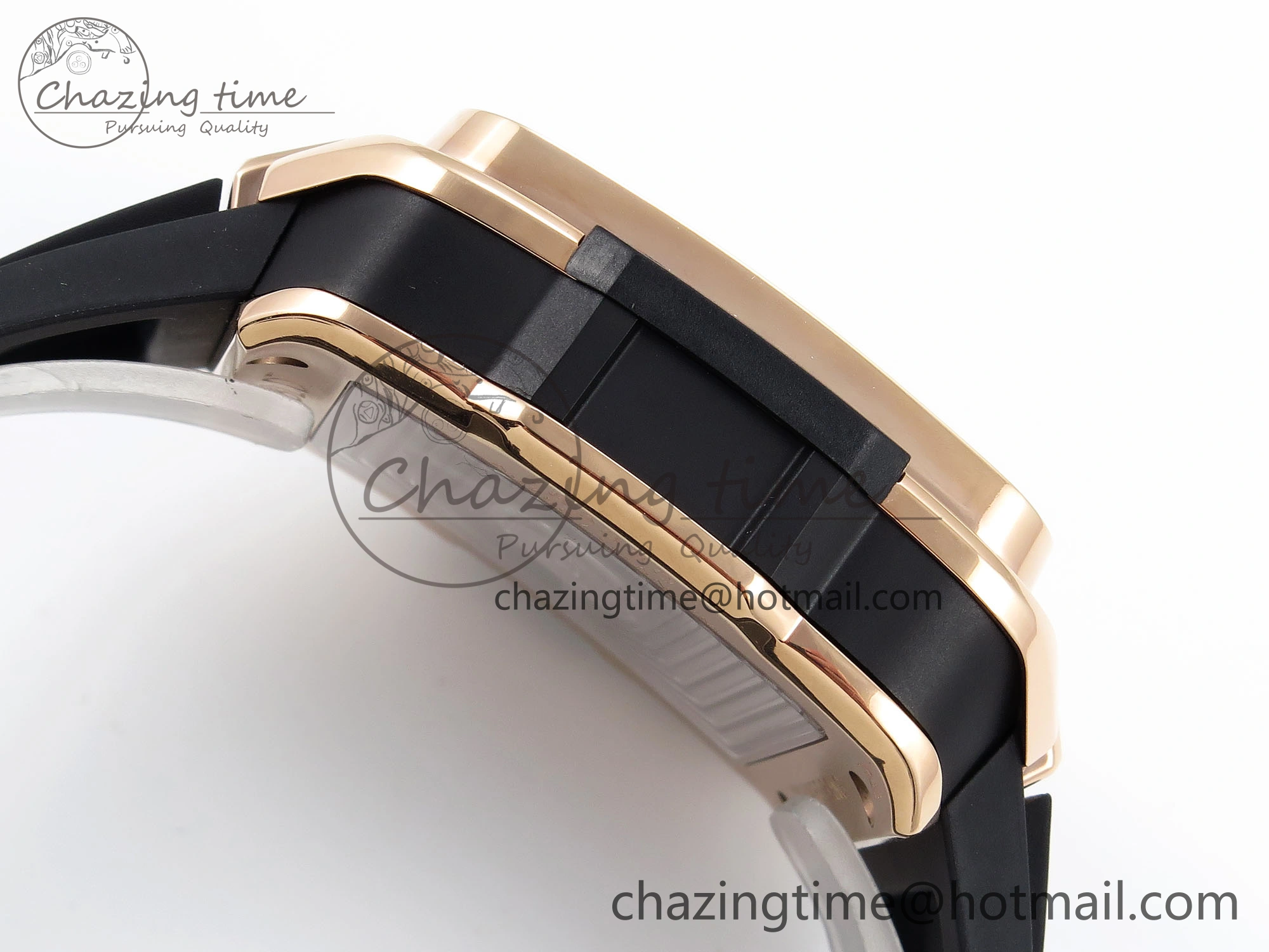 Square Bang Unico 42mm RG BBF 1:1 Best Edition Skeleton Dial on Black Rubber Strap A1280