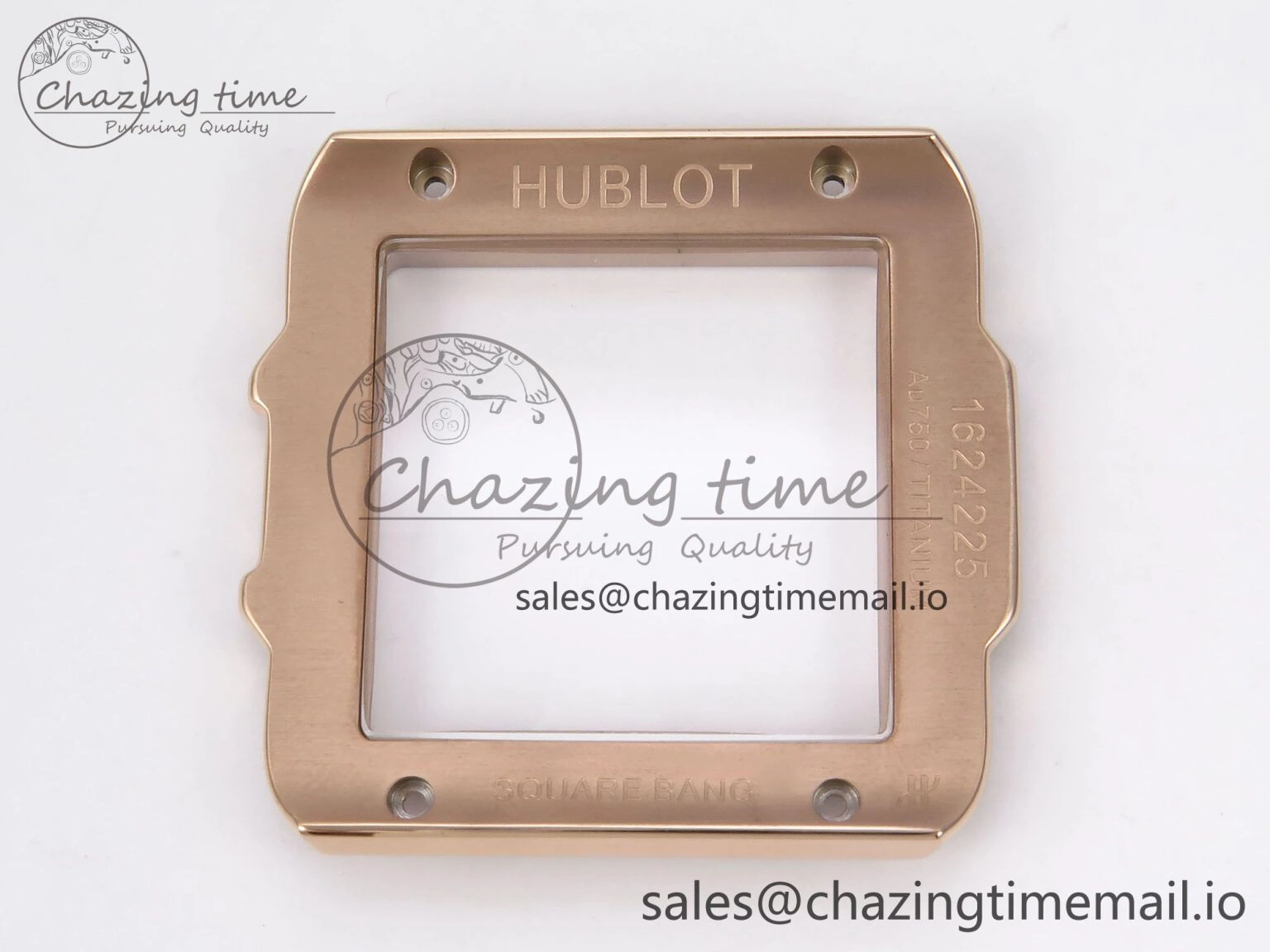 Square Bang Unico 42mm RG BBF 1:1 Best Edition Skeleton Dial on Blue Rubber Strap A1280