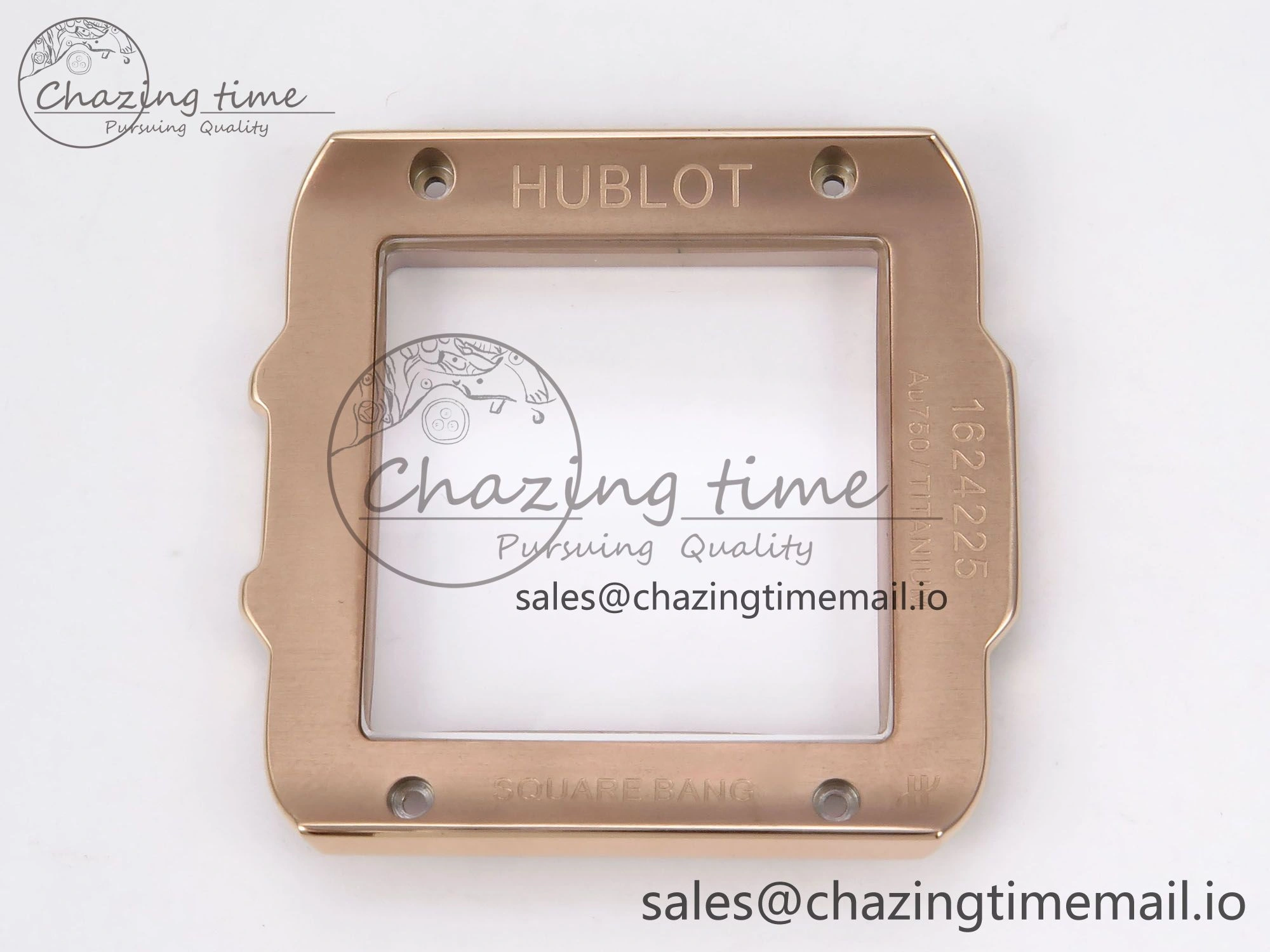 Square Bang Unico 42mm RG BBF 1:1 Best Edition Skeleton Dial on Blue Rubber Strap A1280