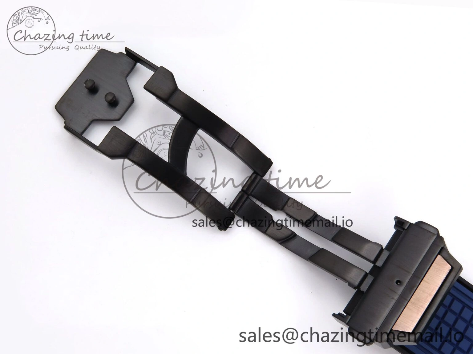 Square Bang Unico 42mm RG BBF 1:1 Best Edition Skeleton Dial on Blue Rubber Strap A1280