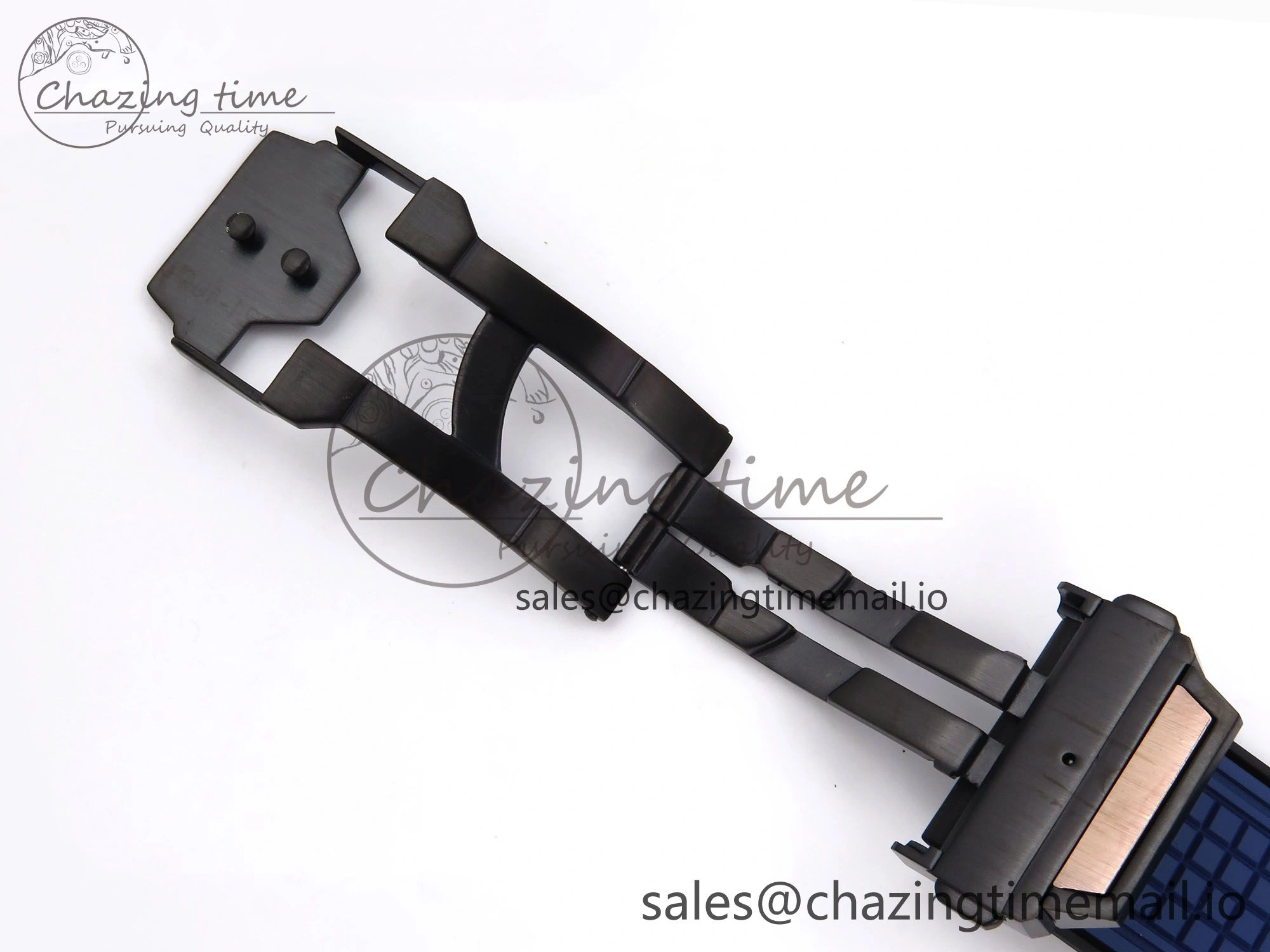 Square Bang Unico 42mm RG BBF 1:1 Best Edition Skeleton Dial on Blue Rubber Strap A1280