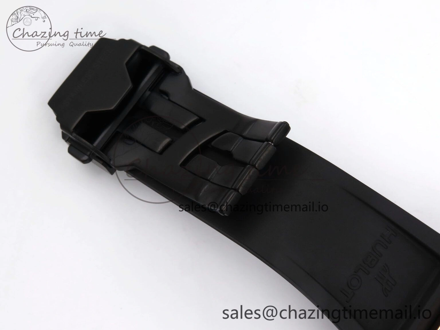 Square Bang Unico 42mm RG Ceramic BBF 1:1 Best Edition Skeleton Dial on Blue Rubber Strap A1280