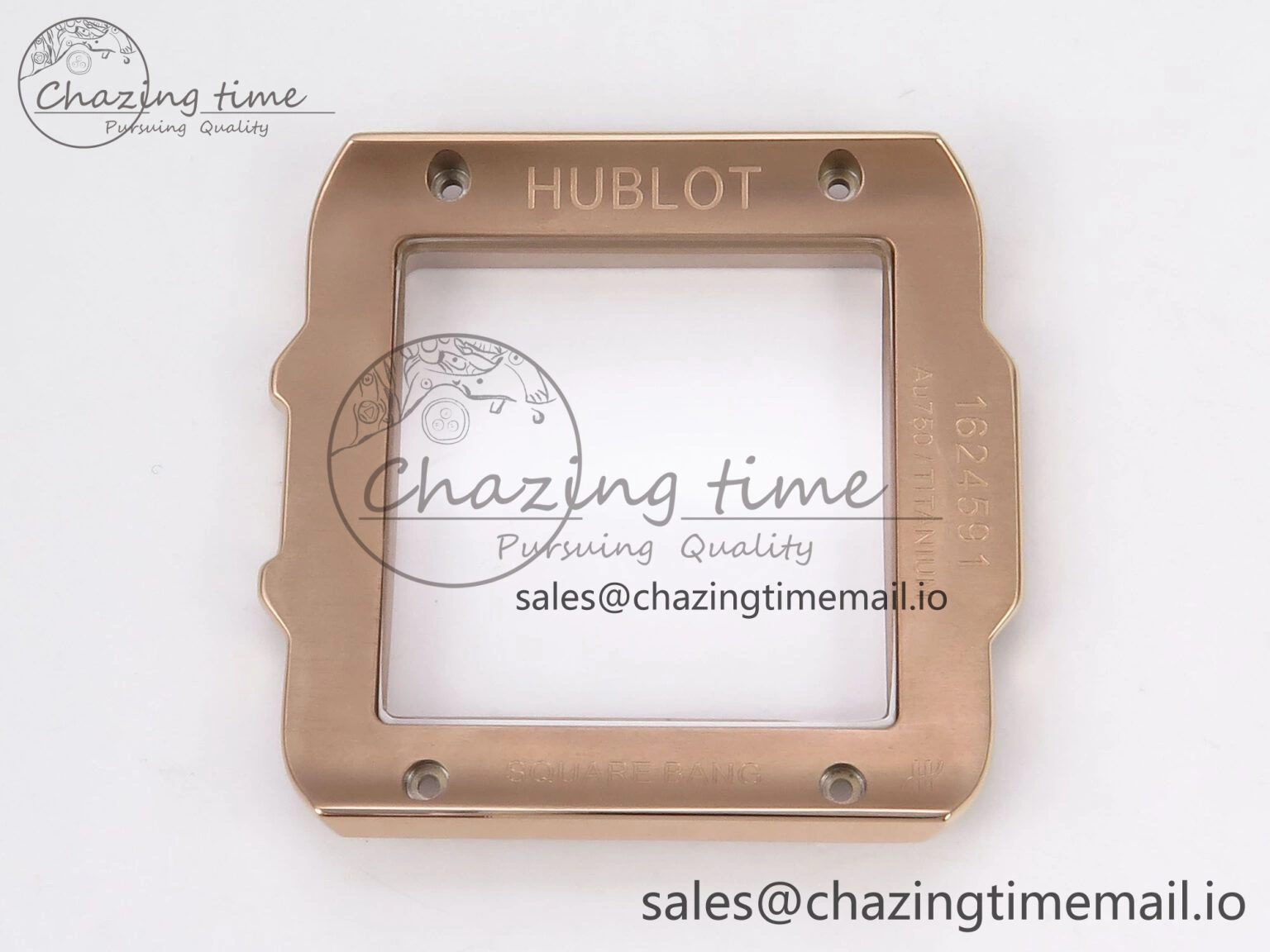 Square Bang Unico 42mm RG Ceramic BBF 1:1 Best Edition Skeleton Dial on Blue Rubber Strap A1280