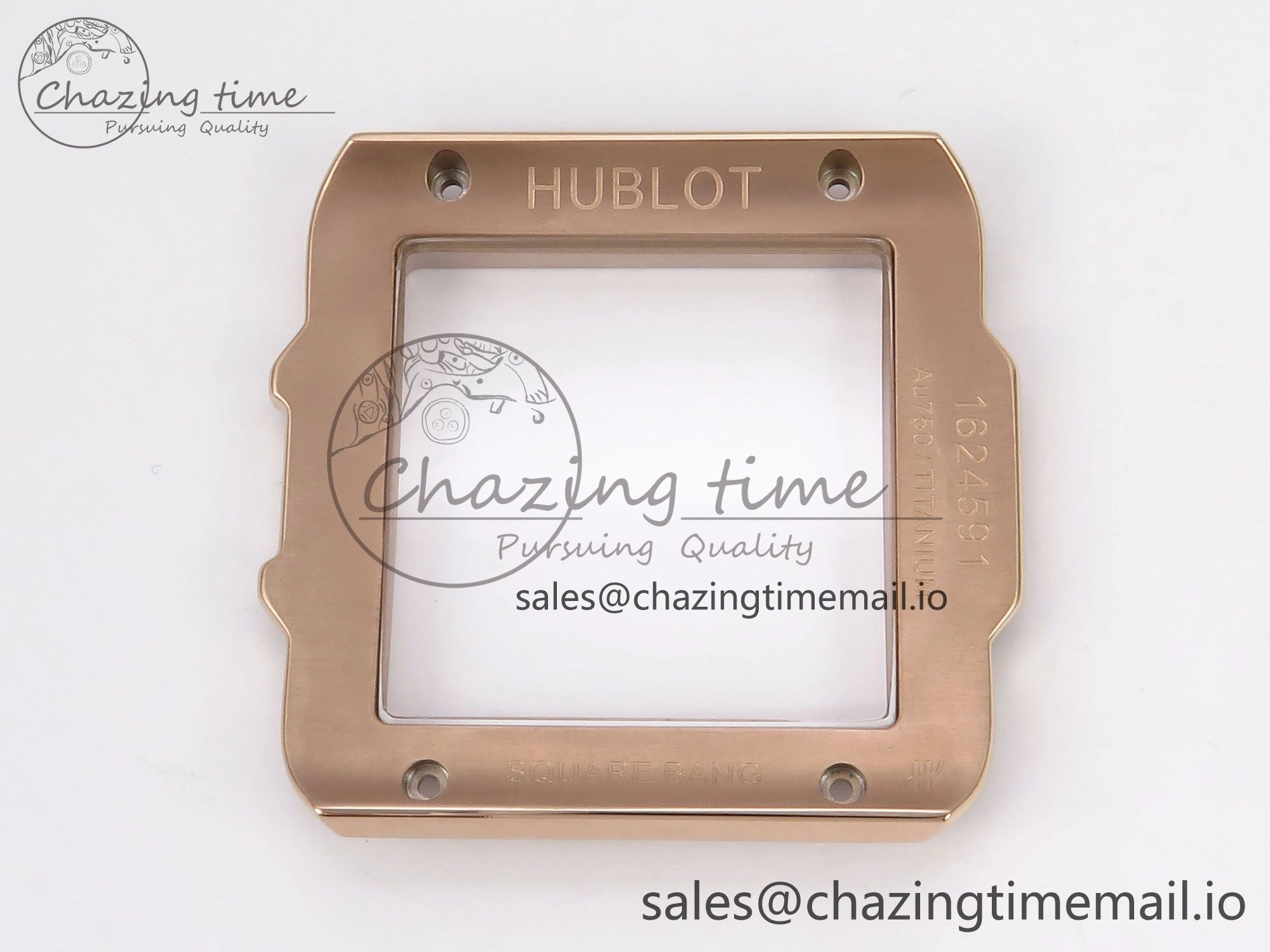 Square Bang Unico 42mm RG Ceramic BBF 1:1 Best Edition Skeleton Dial on Blue Rubber Strap A1280