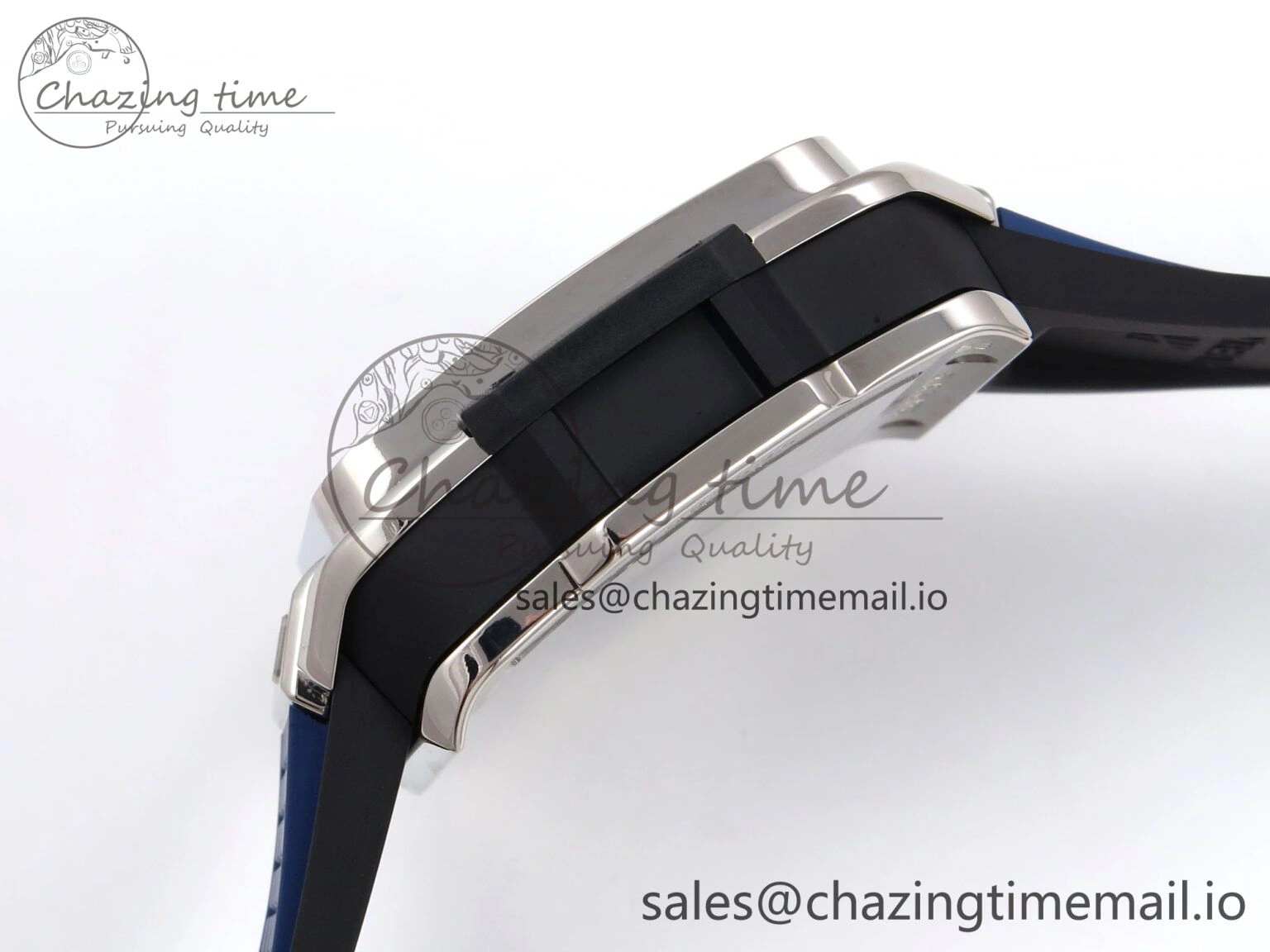 Square Bang Unico 42mm Ti BBF 1:1 Best Edition Skeleton Dial on Blue Rubber Strap A1280