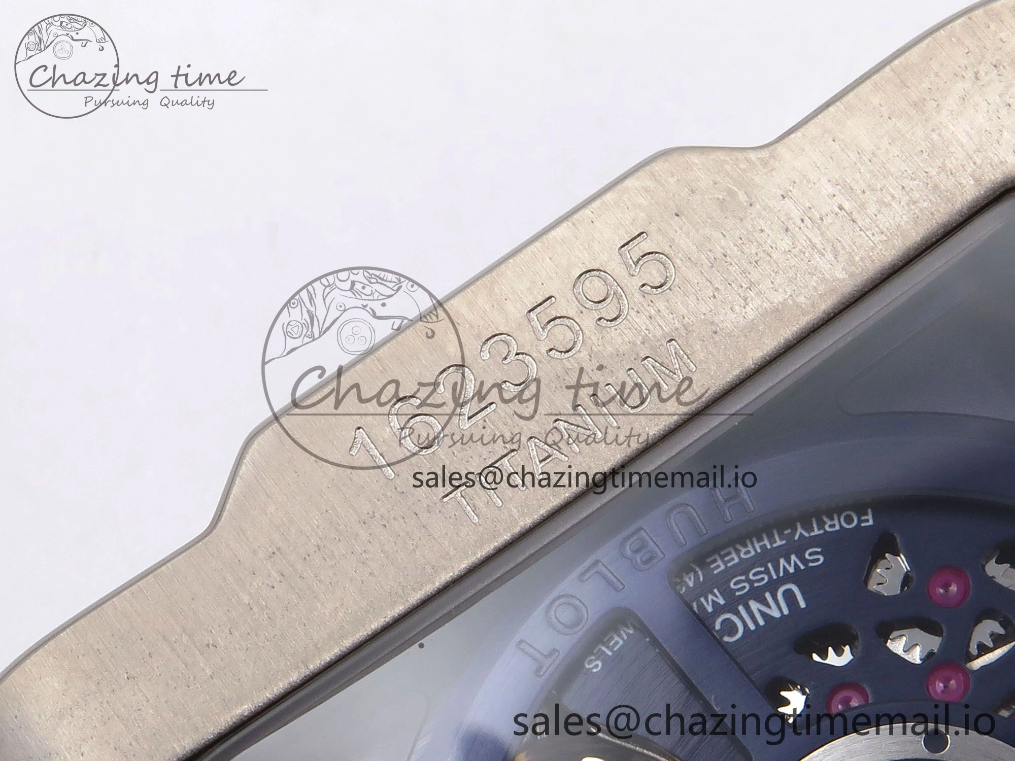 Square Bang Unico 42mm Ti BBF 1:1 Best Edition Skeleton Dial on Blue Rubber Strap A1280