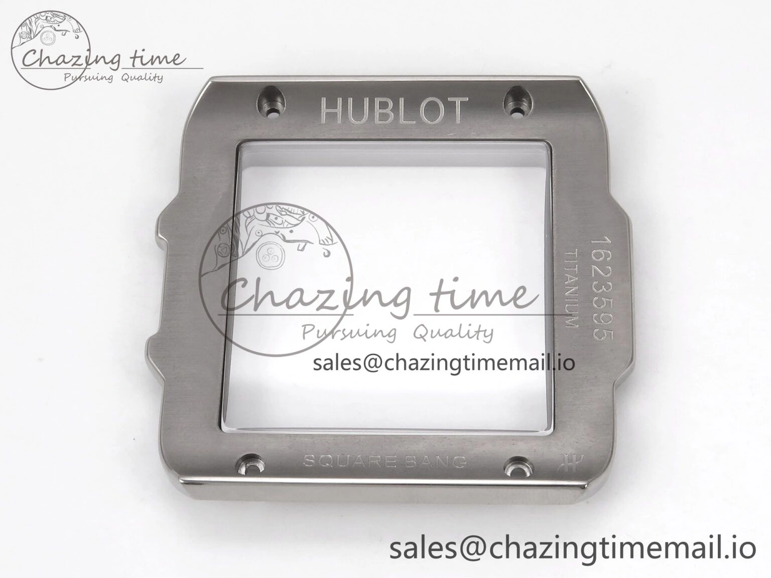 Square Bang Unico 42mm Ti BBF 1:1 Best Edition Skeleton Dial on Blue Rubber Strap A1280