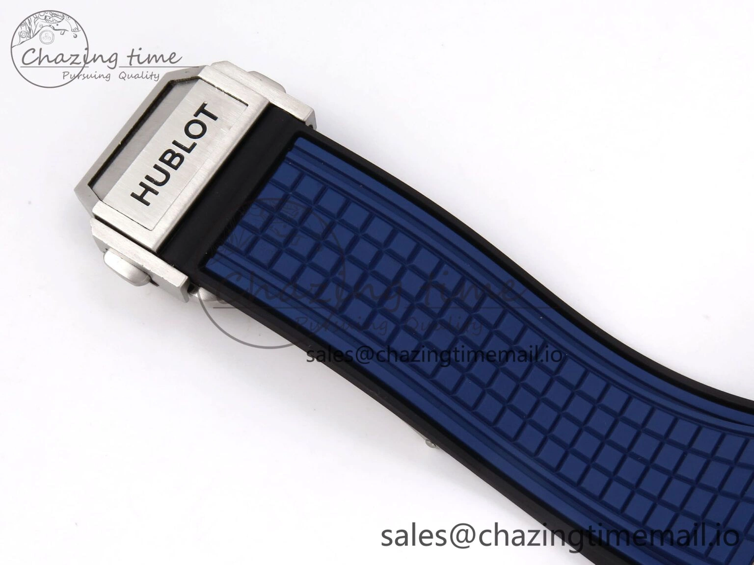 Square Bang Unico 42mm Ti BBF 1:1 Best Edition Skeleton Dial on Blue Rubber Strap A1280