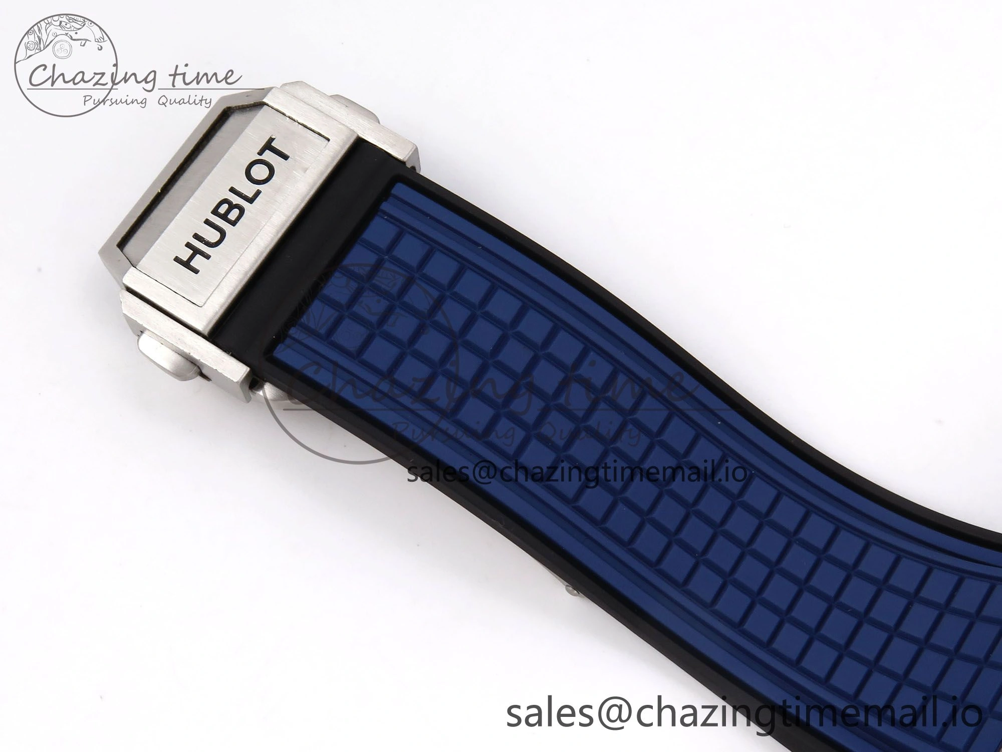 Square Bang Unico 42mm Ti BBF 1:1 Best Edition Skeleton Dial on Blue Rubber Strap A1280