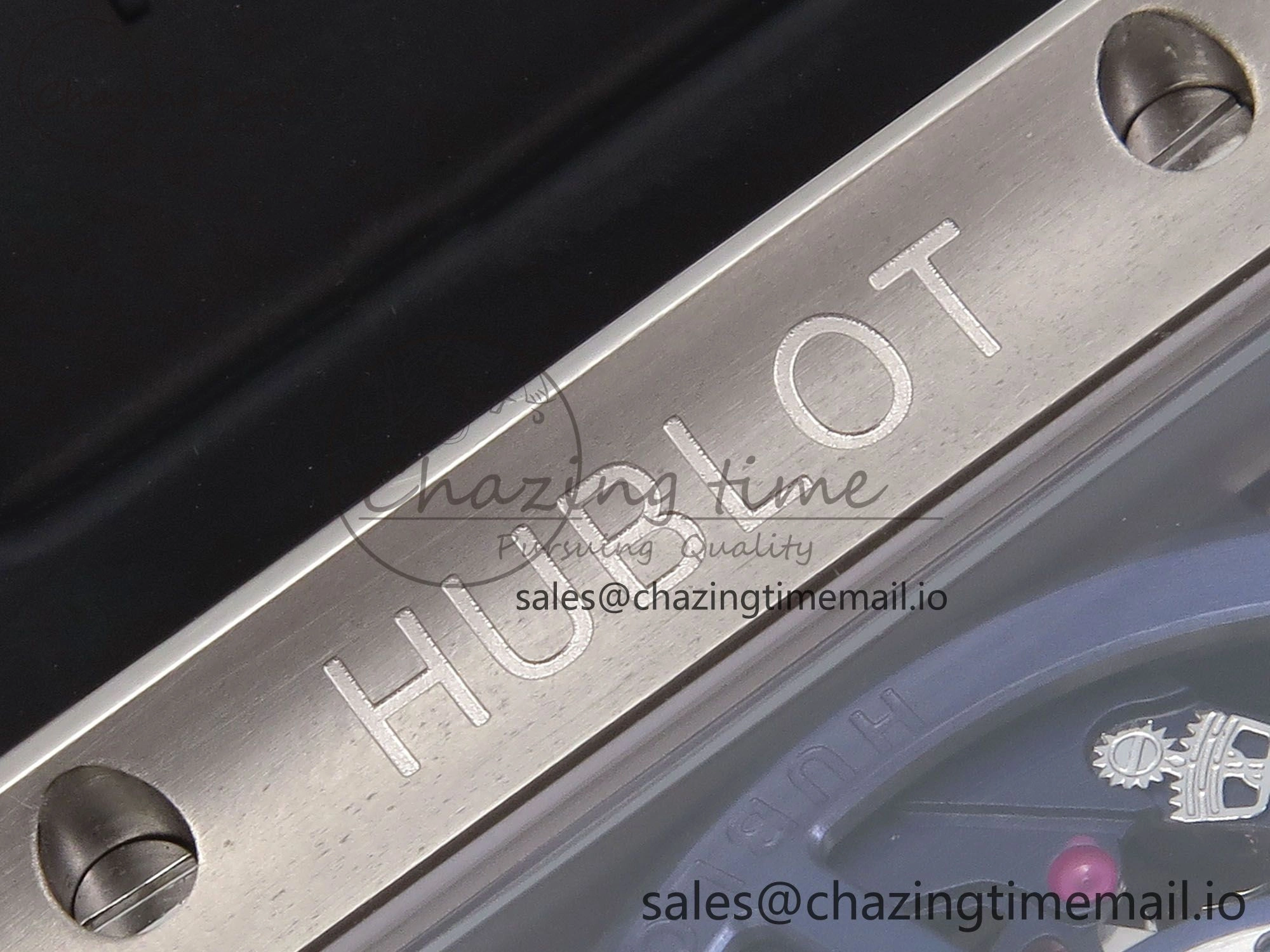 Square Bang Unico 42mm Ti Ceramic BBF 1:1 Best Edition Skeleton Dial on Blue Rubber Strap A1280