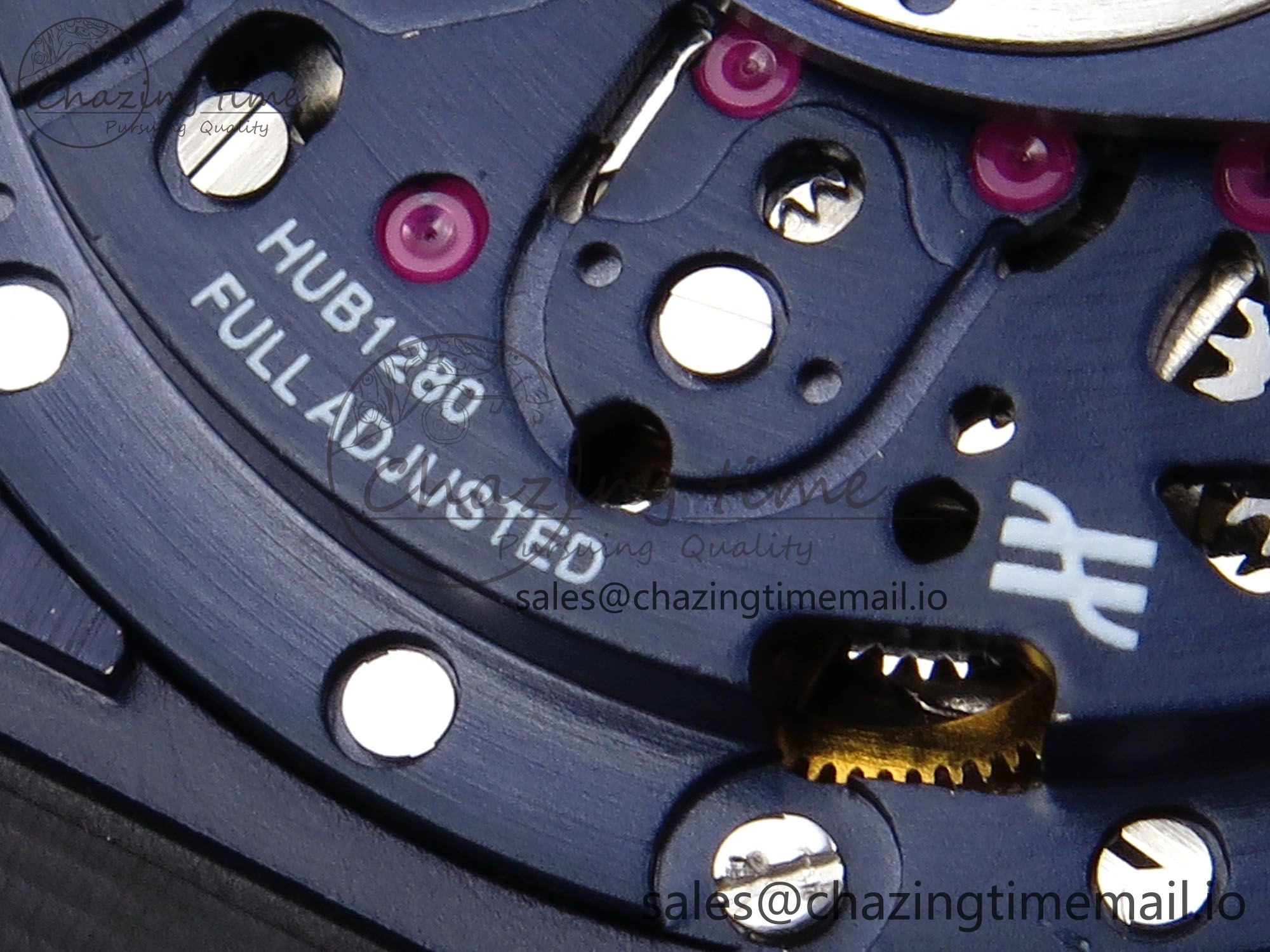 Square Bang Unico 42mm Ti Ceramic BBF 1:1 Best Edition Skeleton Dial on Blue Rubber Strap A1280
