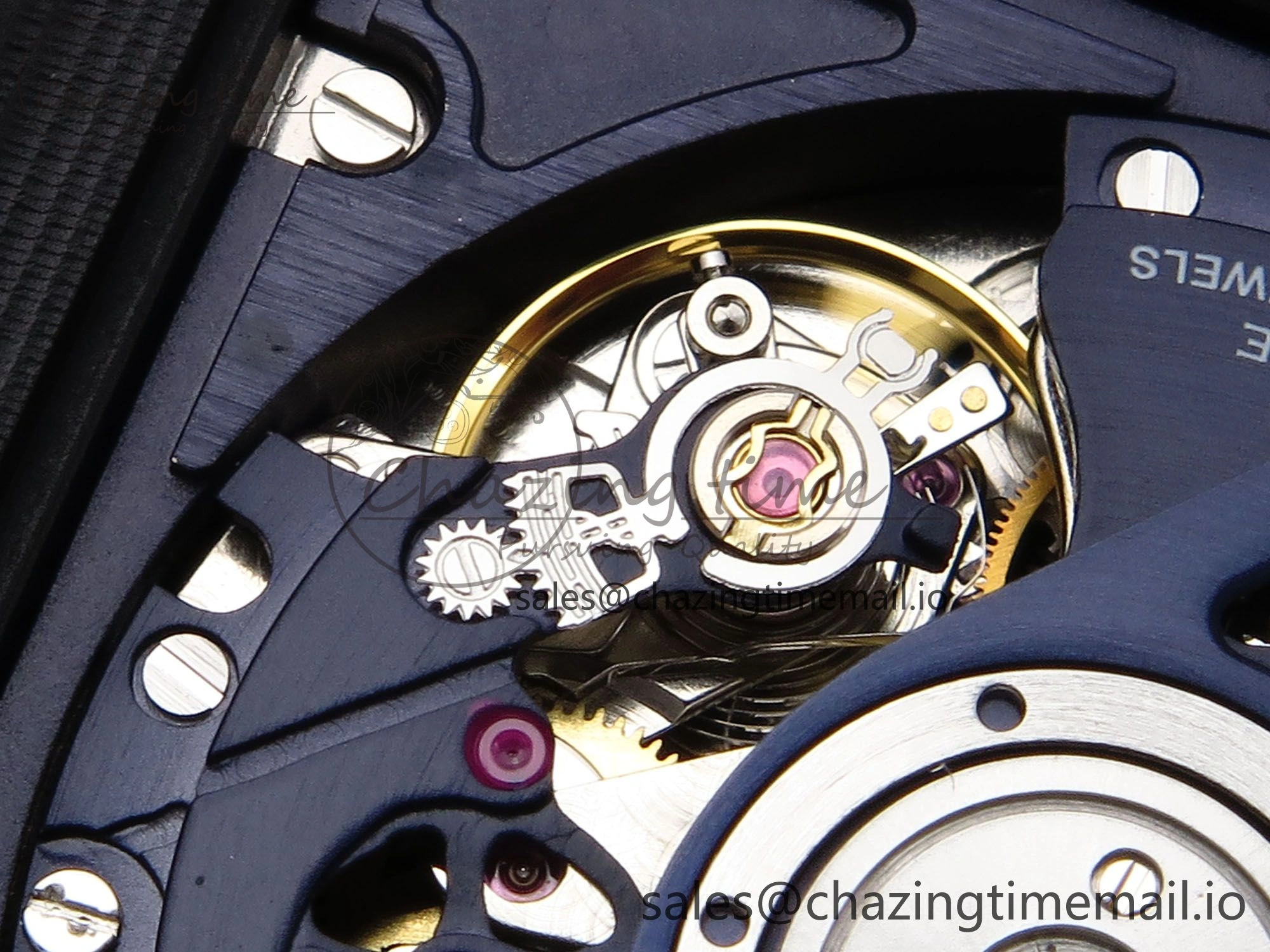 Square Bang Unico 42mm Ti Ceramic BBF 1:1 Best Edition Skeleton Dial on Blue Rubber Strap A1280