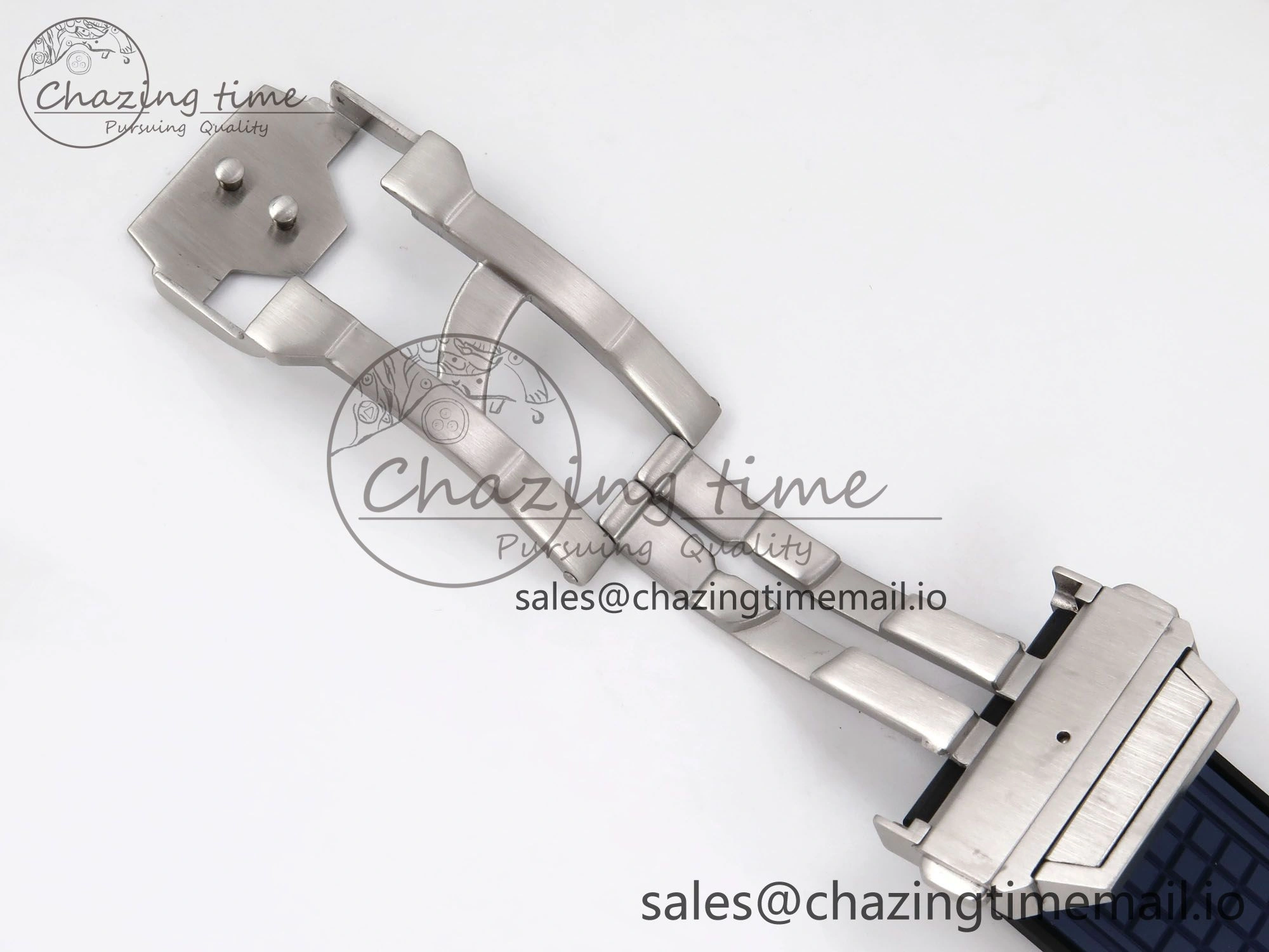 Square Bang Unico 42mm Ti Ceramic BBF 1:1 Best Edition Skeleton Dial on Blue Rubber Strap A1280